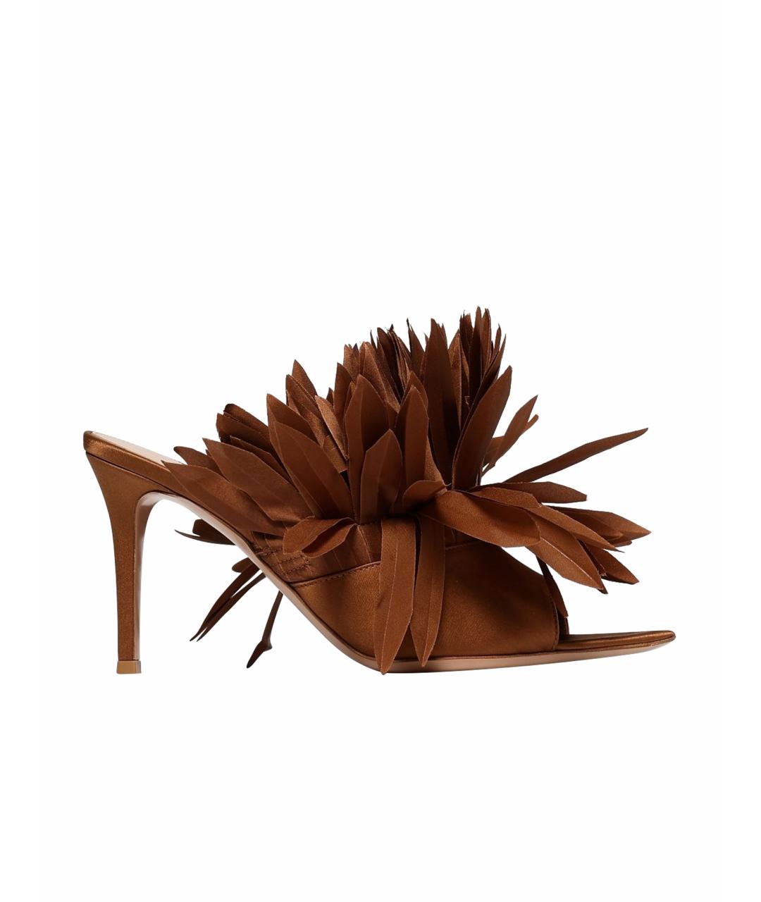 GIANVITO ROSSI Коричневые мюли, фото 1