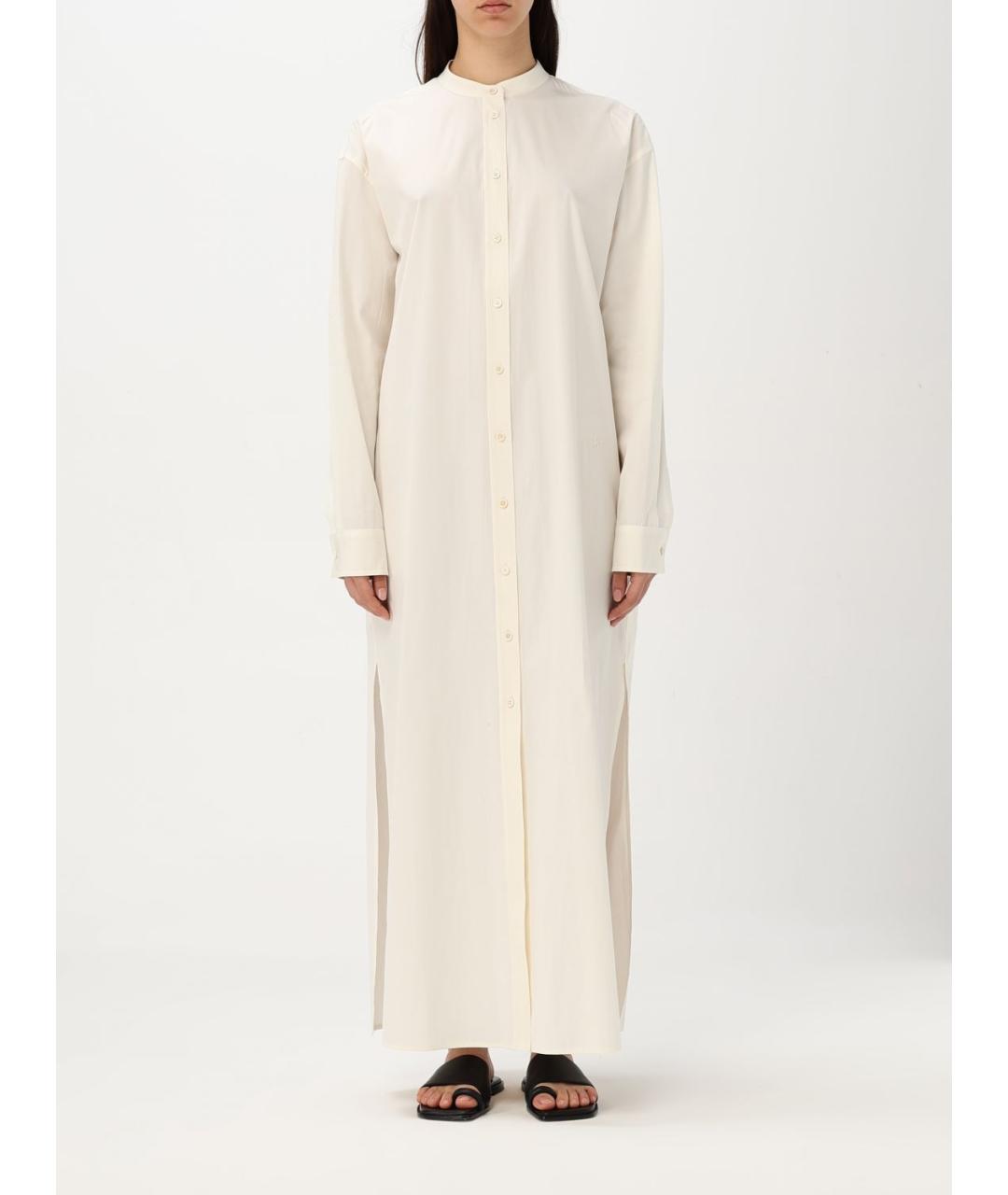 JIL SANDER Бежевое повседневное платье, фото 5