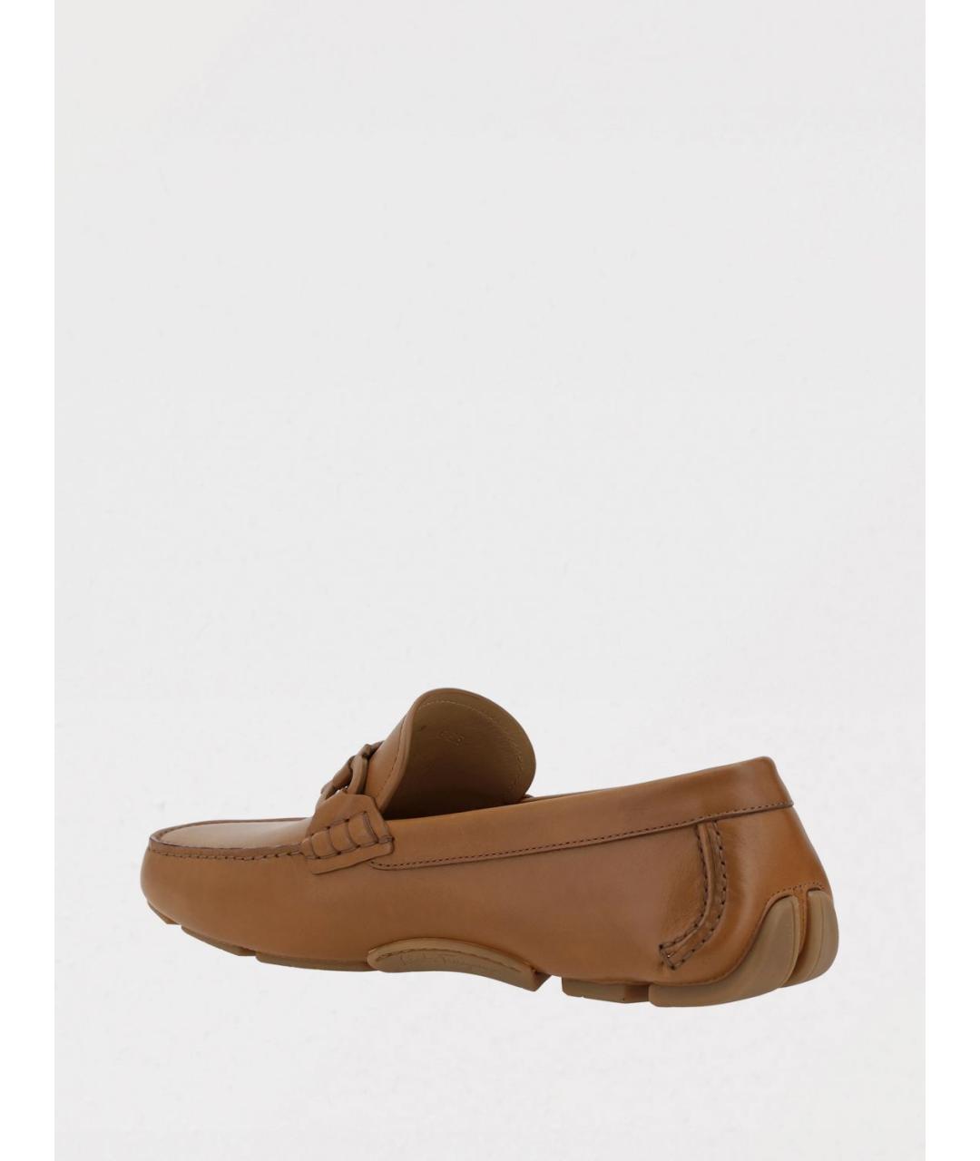 FERRAGAMO Бежевые лоферы, фото 3