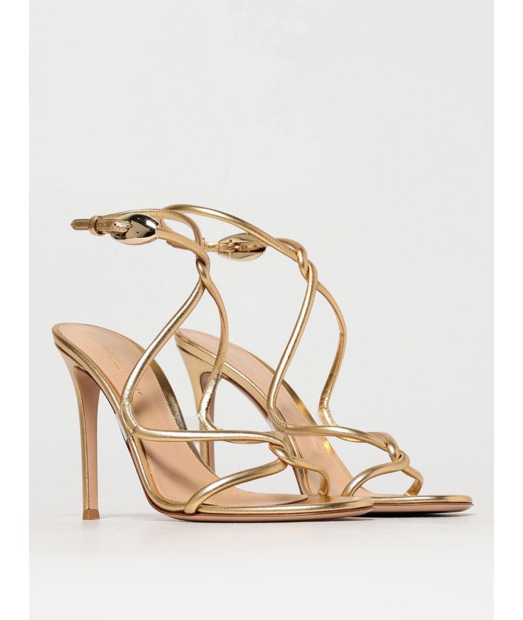 GIANVITO ROSSI Бежевые босоножки, фото 2