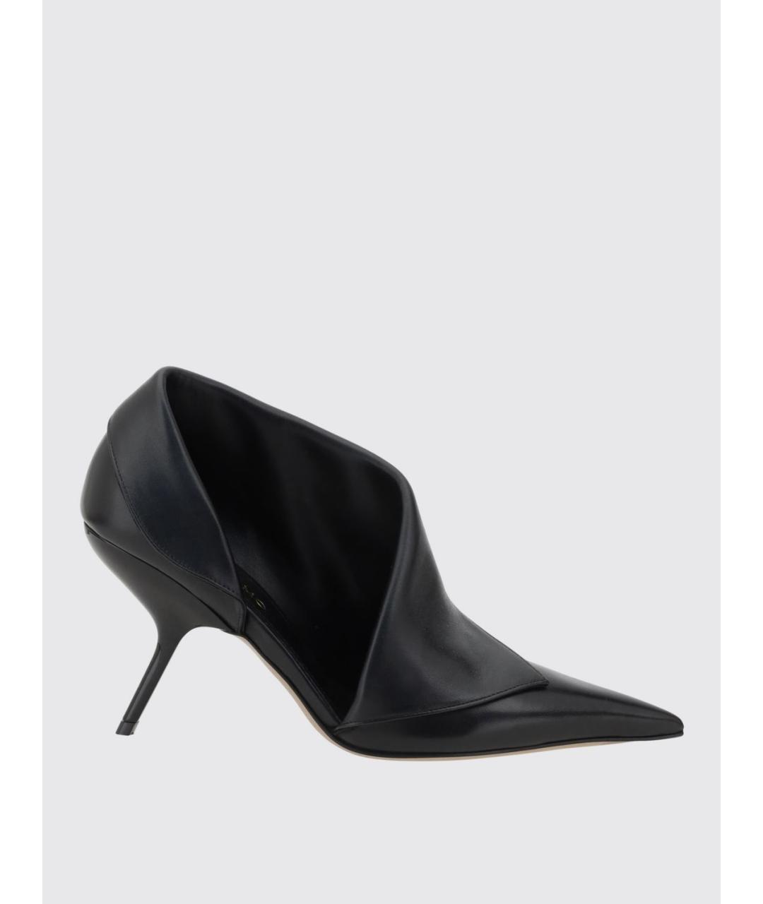 FERRAGAMO Черные кожаные туфли, фото 4