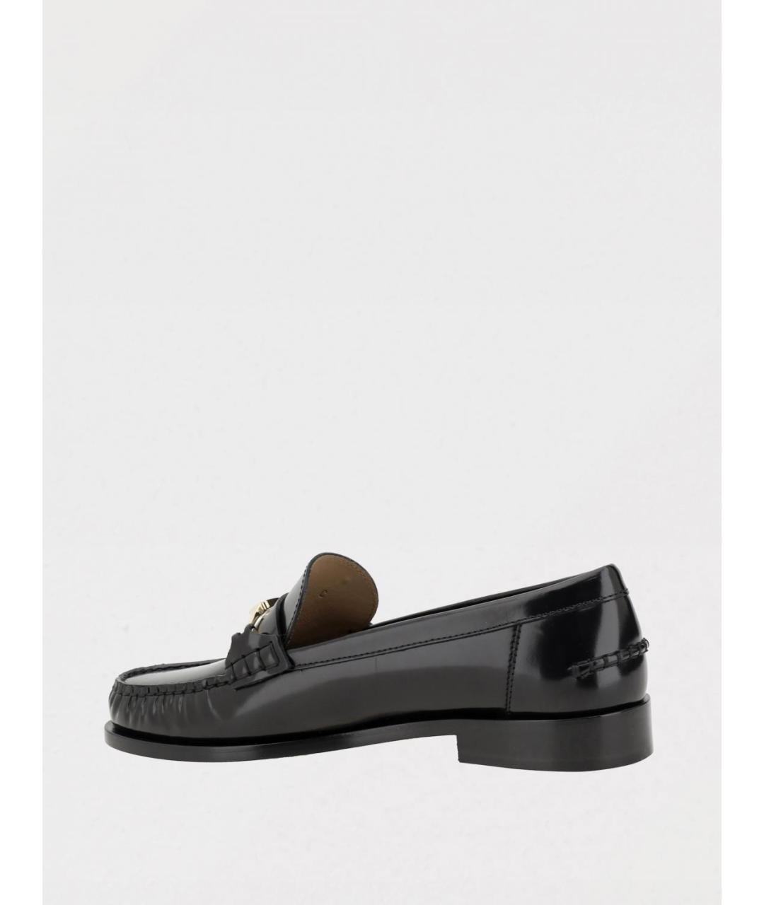 FERRAGAMO Белые кожаные лоферы, фото 3