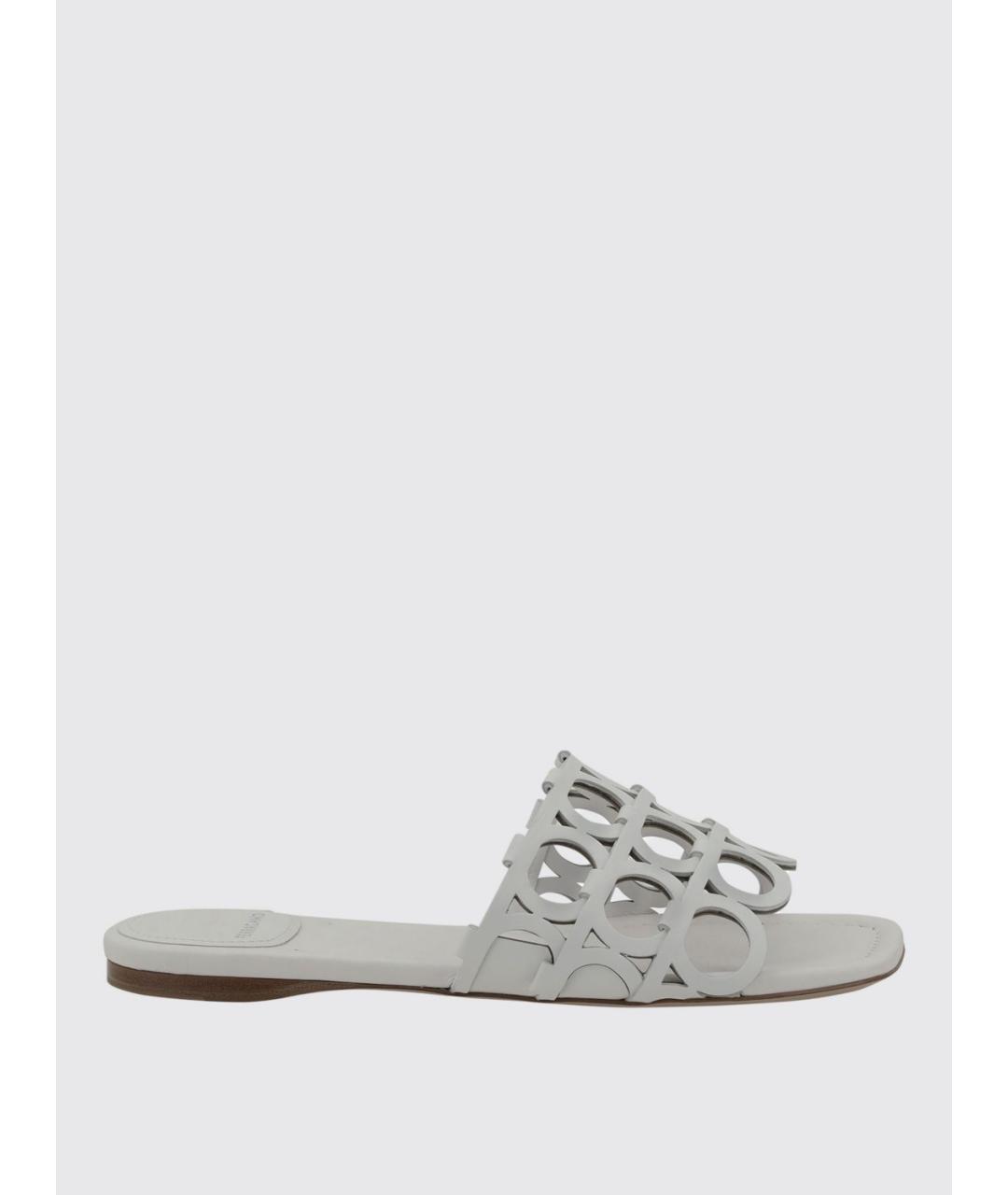 FERRAGAMO Серые босоножки, фото 4
