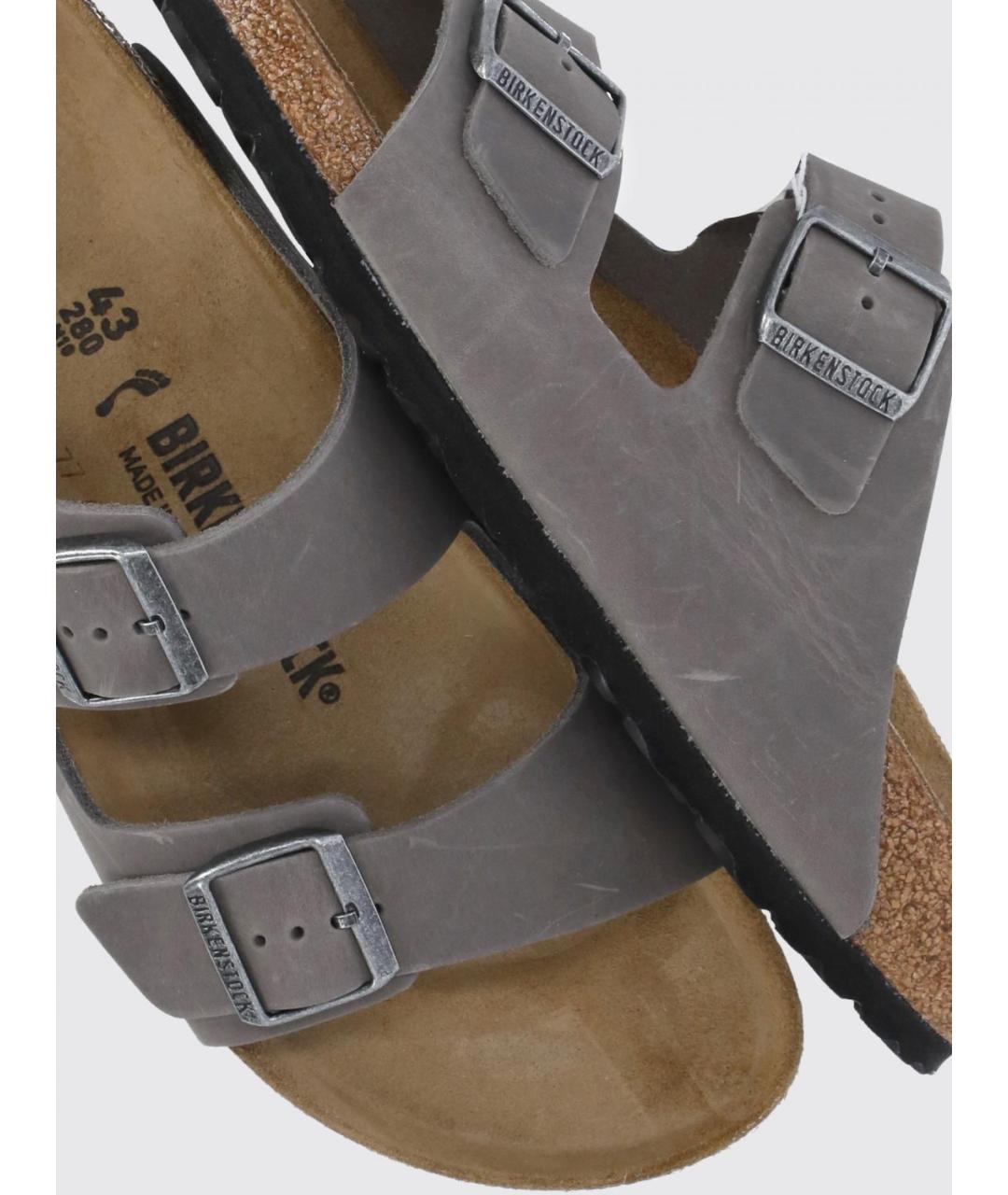 BIRKENSTOCK Серые шлепанцы, фото 5