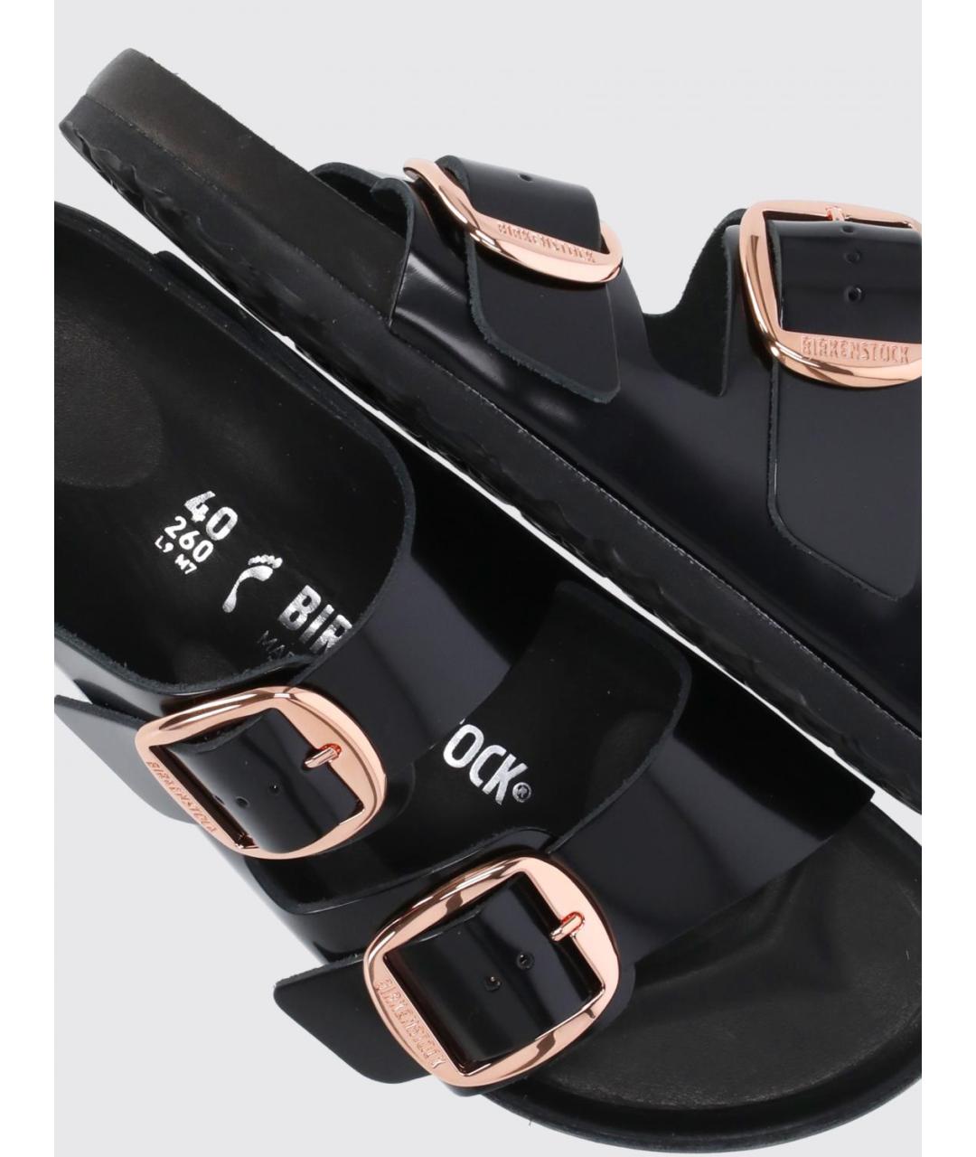 BIRKENSTOCK Черные шлепанцы, фото 5