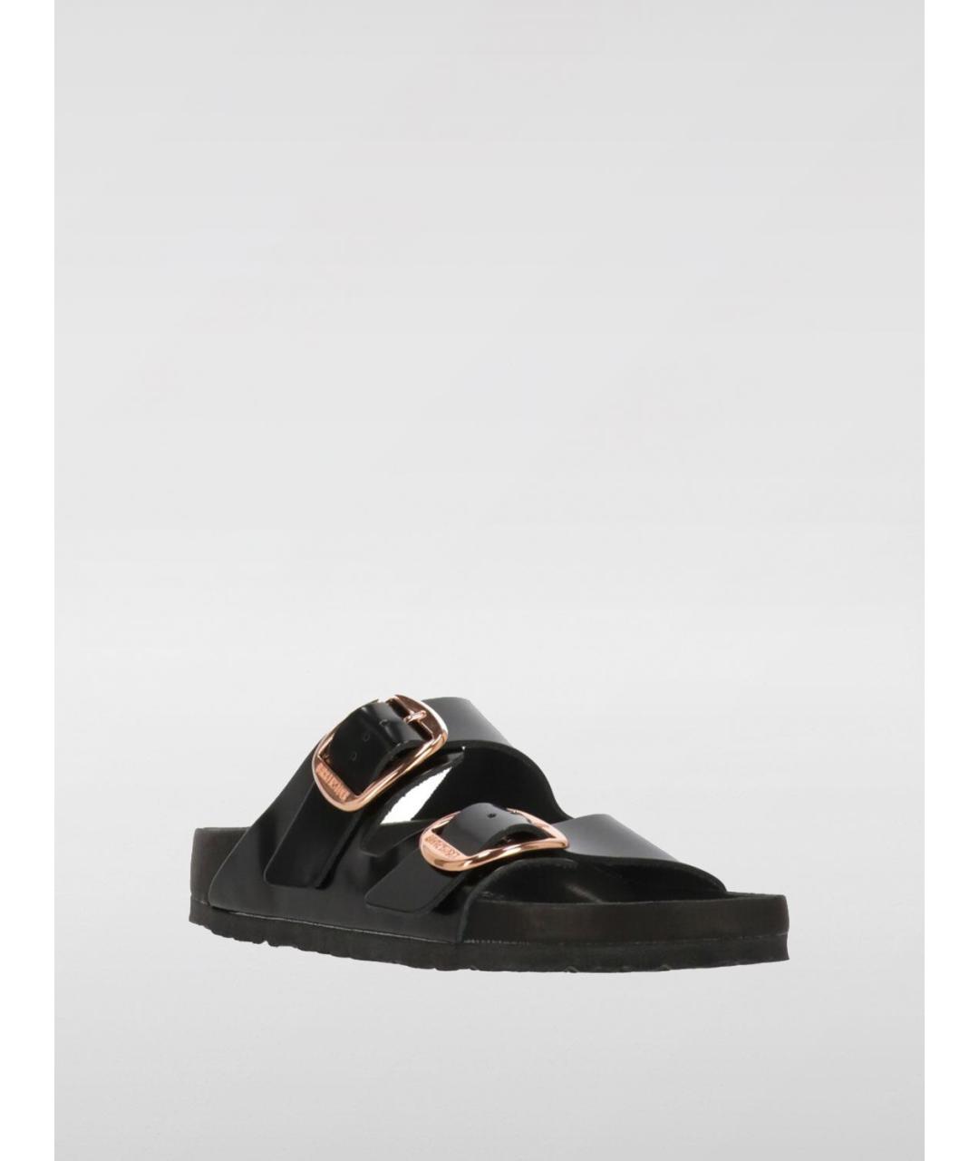 BIRKENSTOCK Черные шлепанцы, фото 3