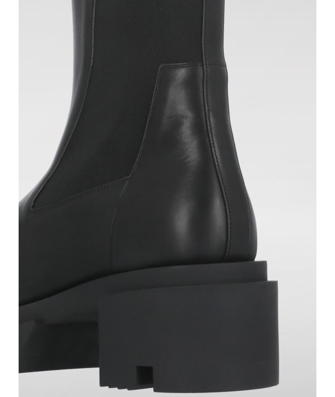RICK OWENS Черные кожаные ботинки, фото 5