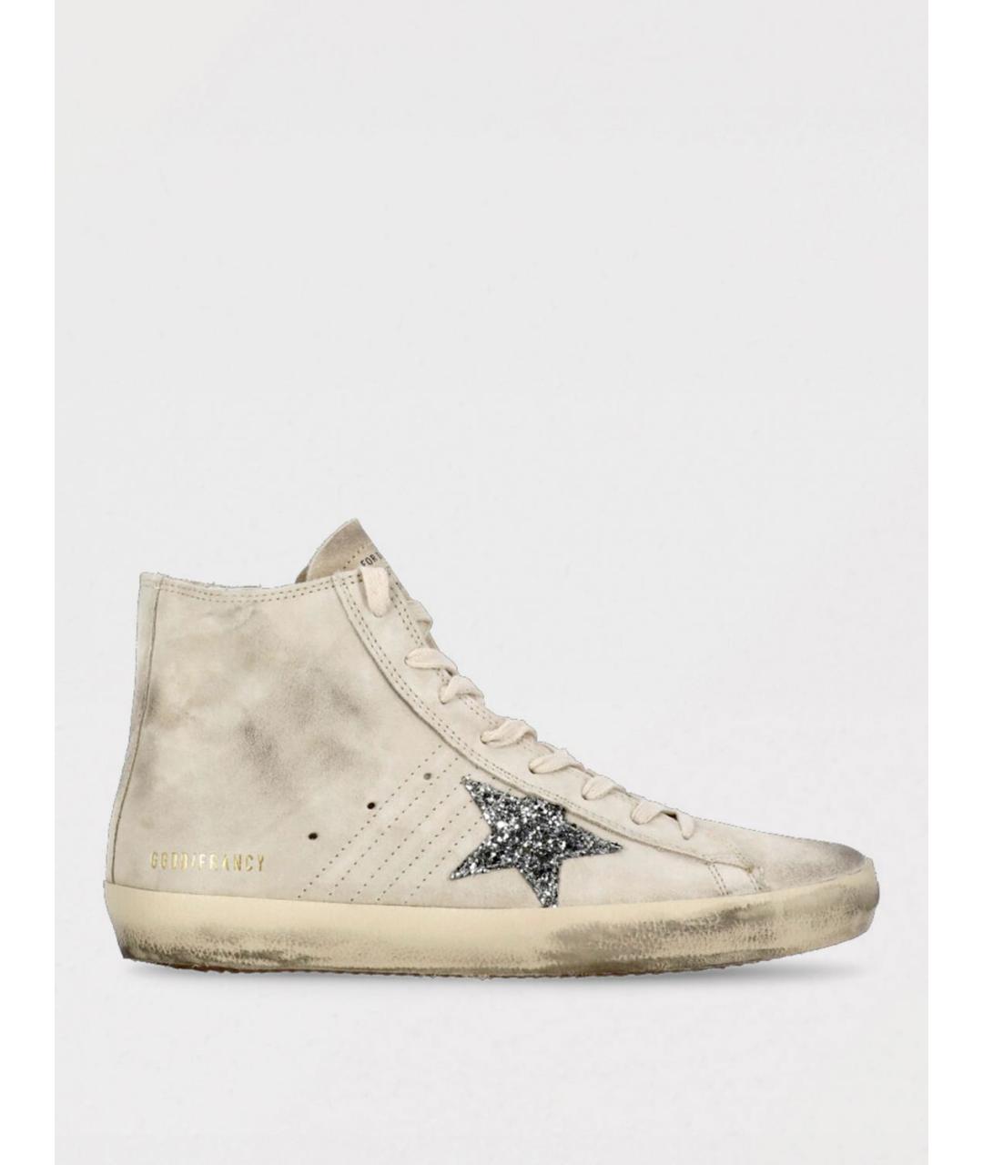 GOLDEN GOOSE DELUXE BRAND Бежевые кожаные кеды, фото 5