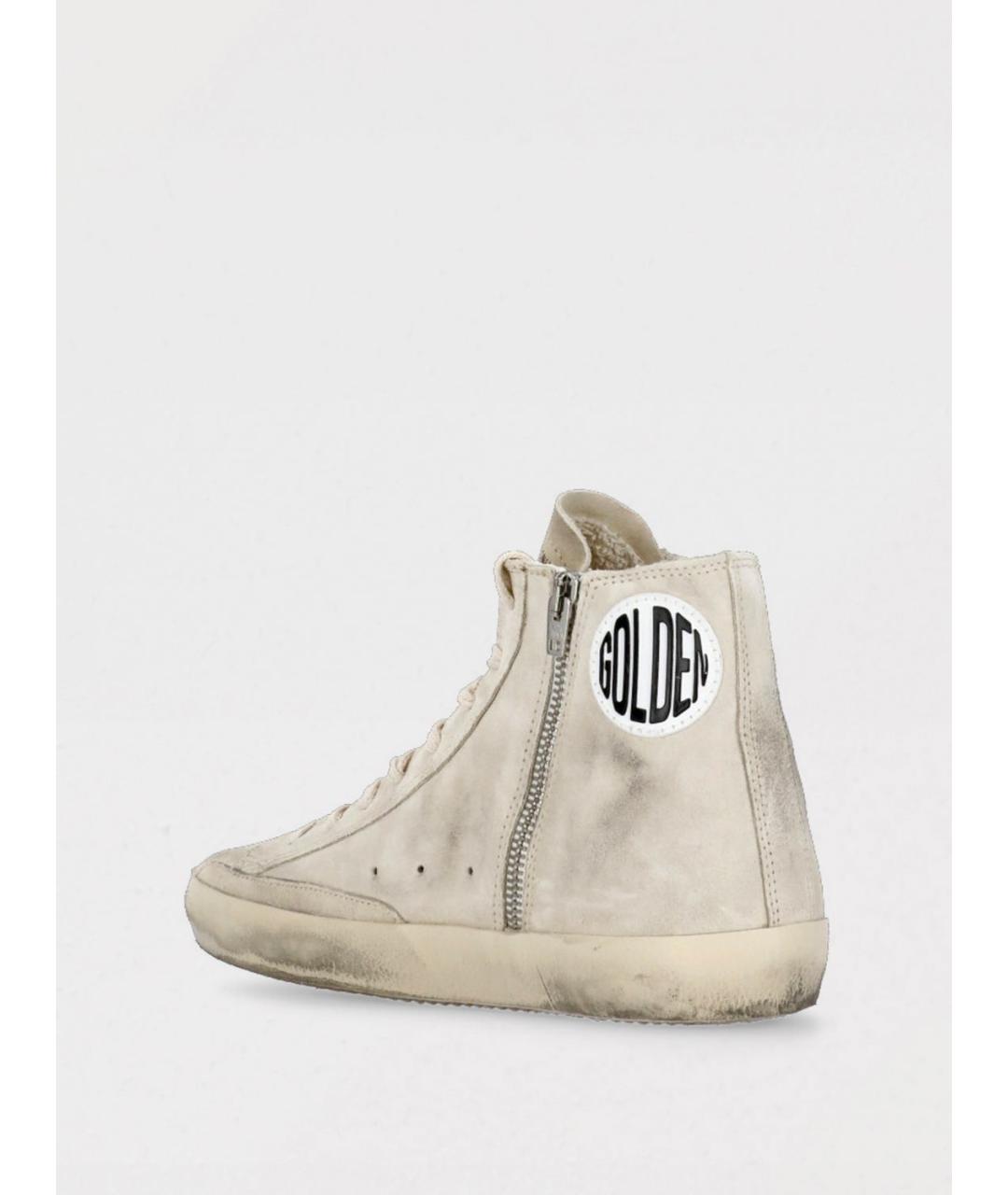 GOLDEN GOOSE DELUXE BRAND Бежевые кожаные кеды, фото 3