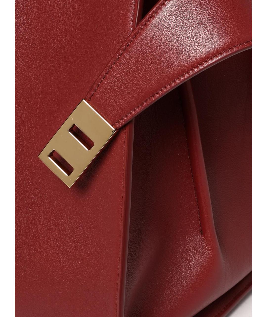 FERRAGAMO Красная кожаная сумка тоут, фото 4