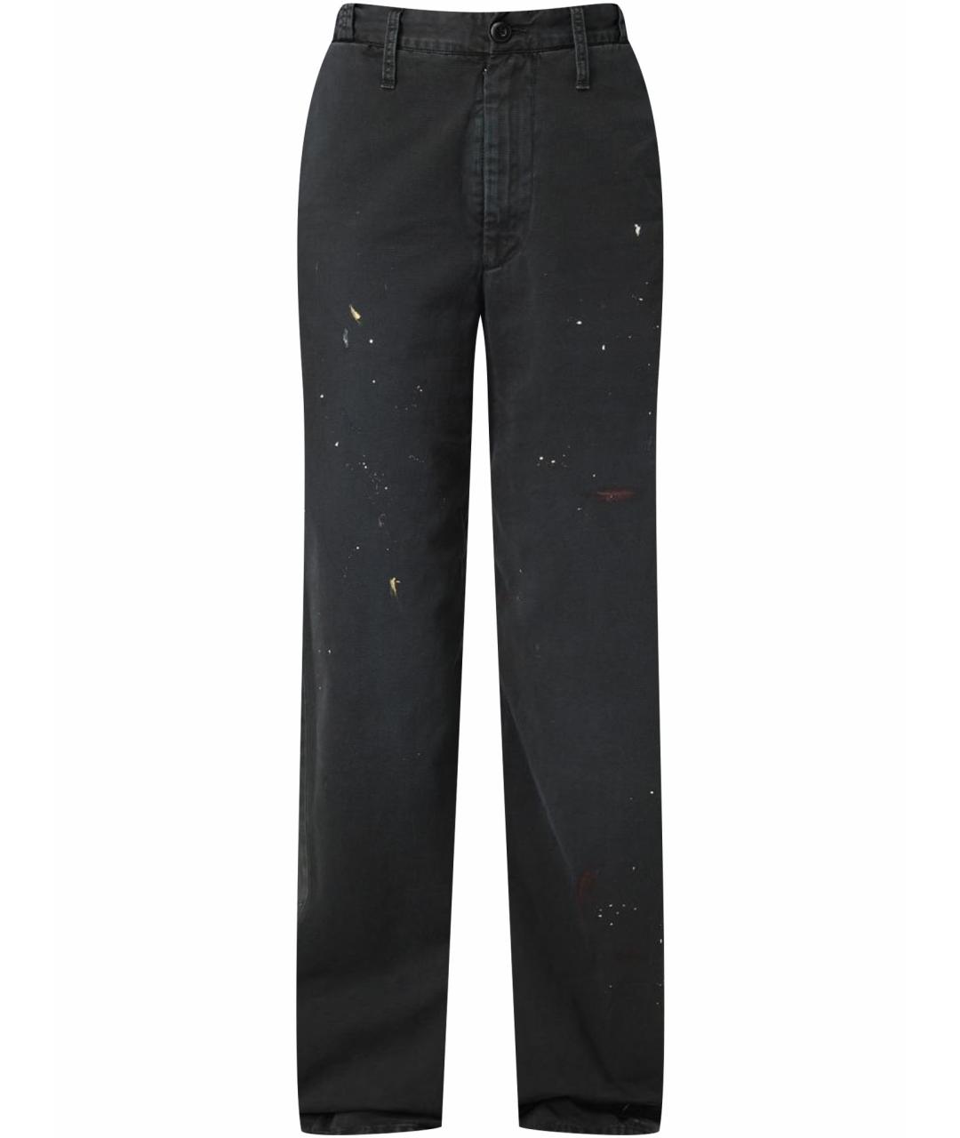 MM6 MAISON MARGIELA Черные прямые брюки, фото 1