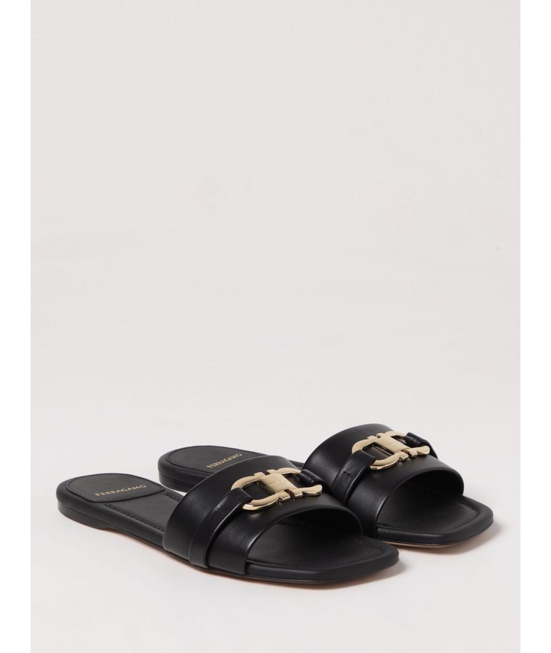 FERRAGAMO Черные босоножки, фото 2