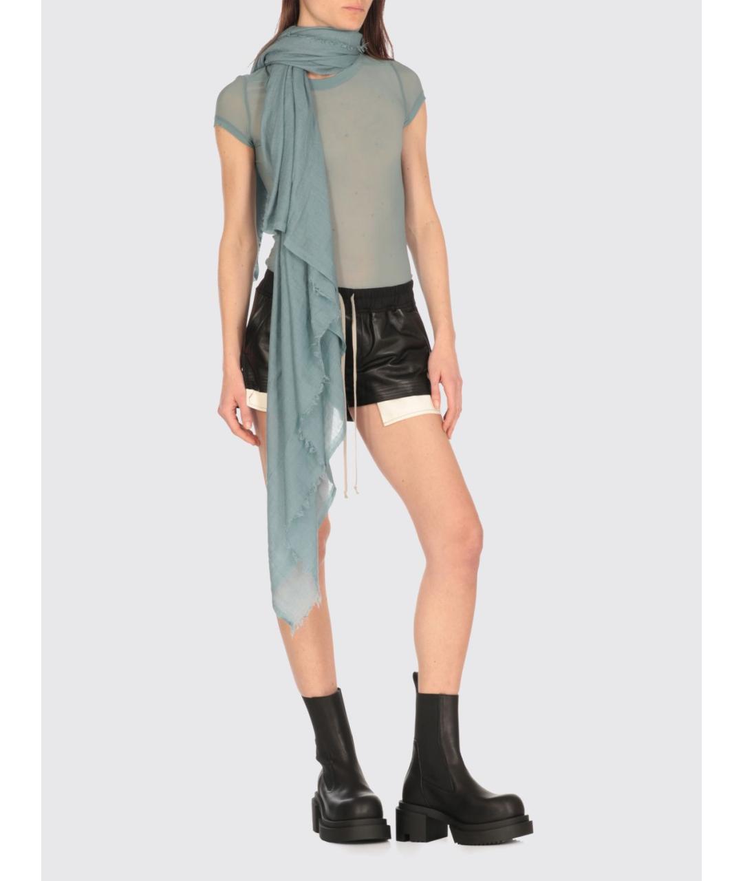 RICK OWENS Голубая футболка, фото 3