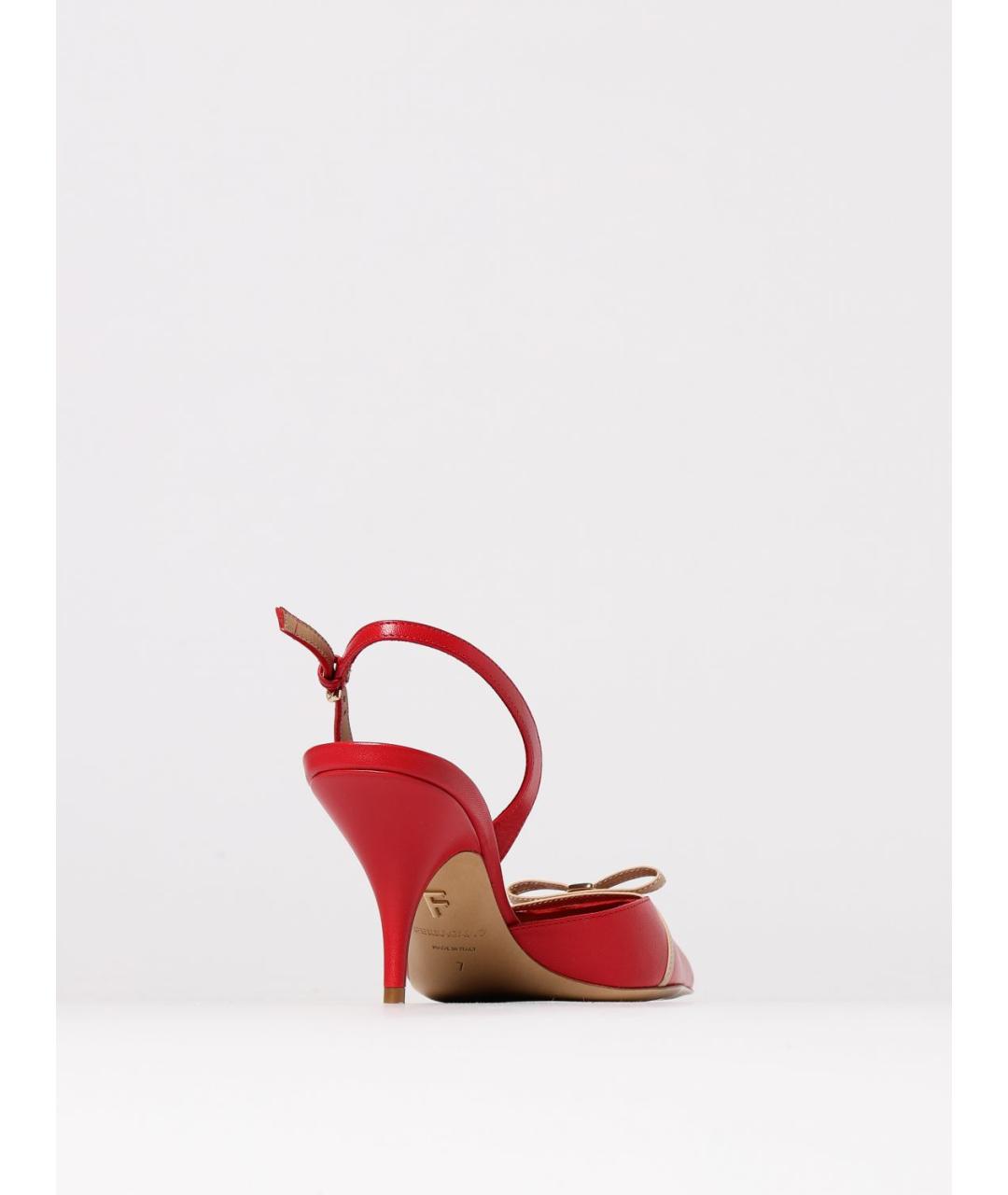 FERRAGAMO Красные кожаные туфли, фото 3