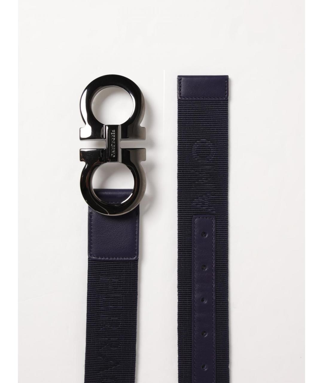 FERRAGAMO Темно-синий ремень, фото 2