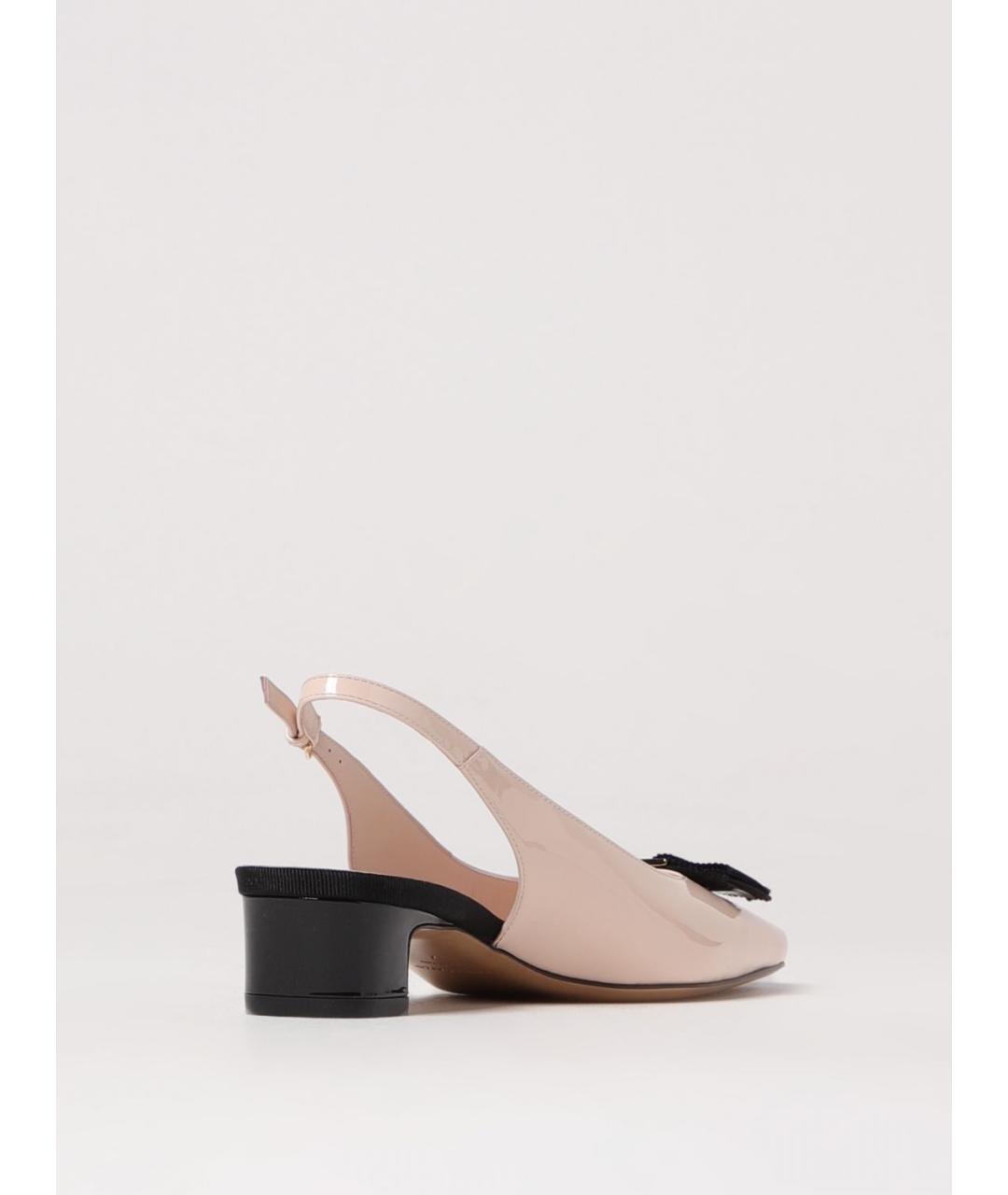 FERRAGAMO Розовые туфли из лакированной кожи, фото 3