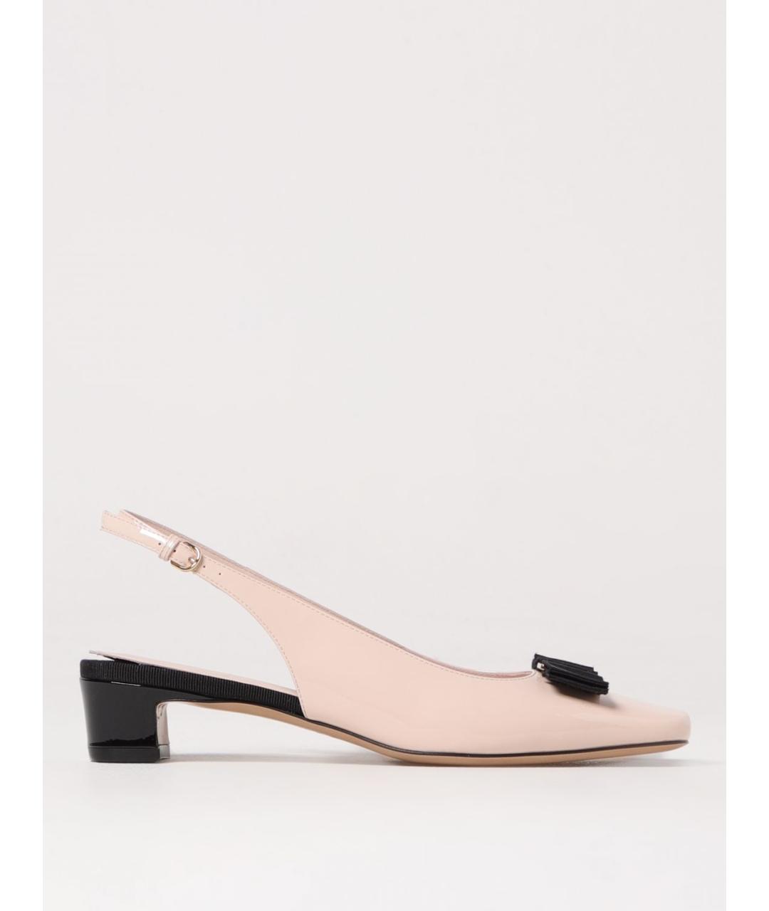 FERRAGAMO Розовые туфли из лакированной кожи, фото 5