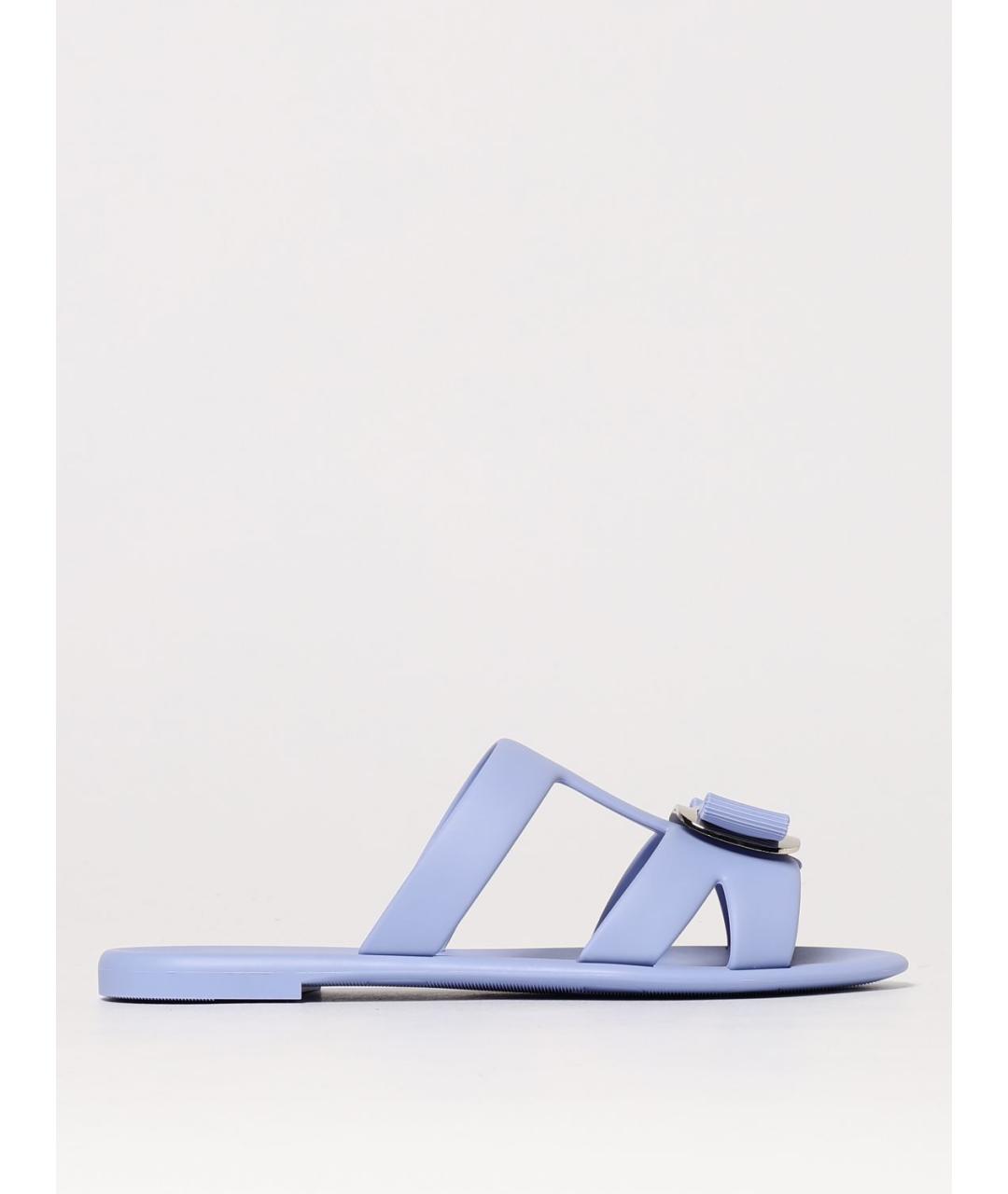 FERRAGAMO Синие босоножки, фото 5