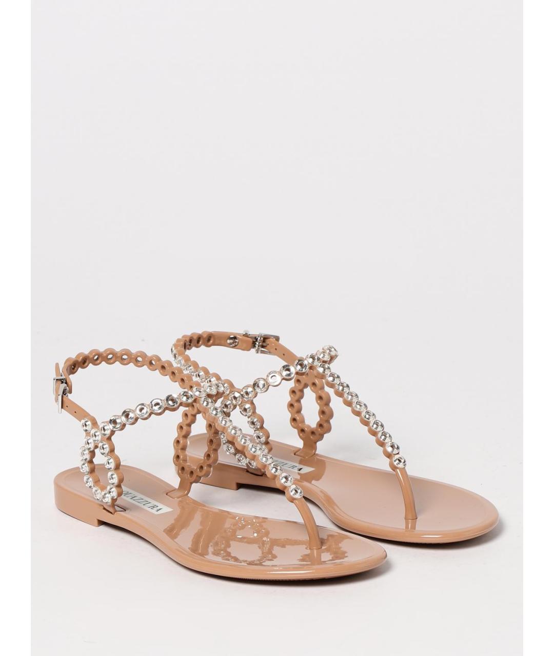 FERRAGAMO Коричневые босоножки, фото 2