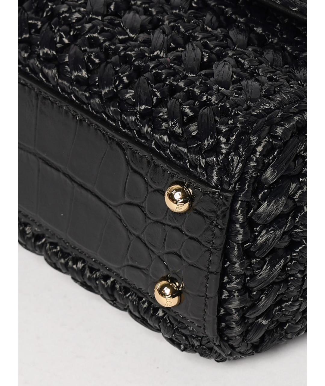 DOLCE&GABBANA Черная сумка с короткими ручками, фото 4