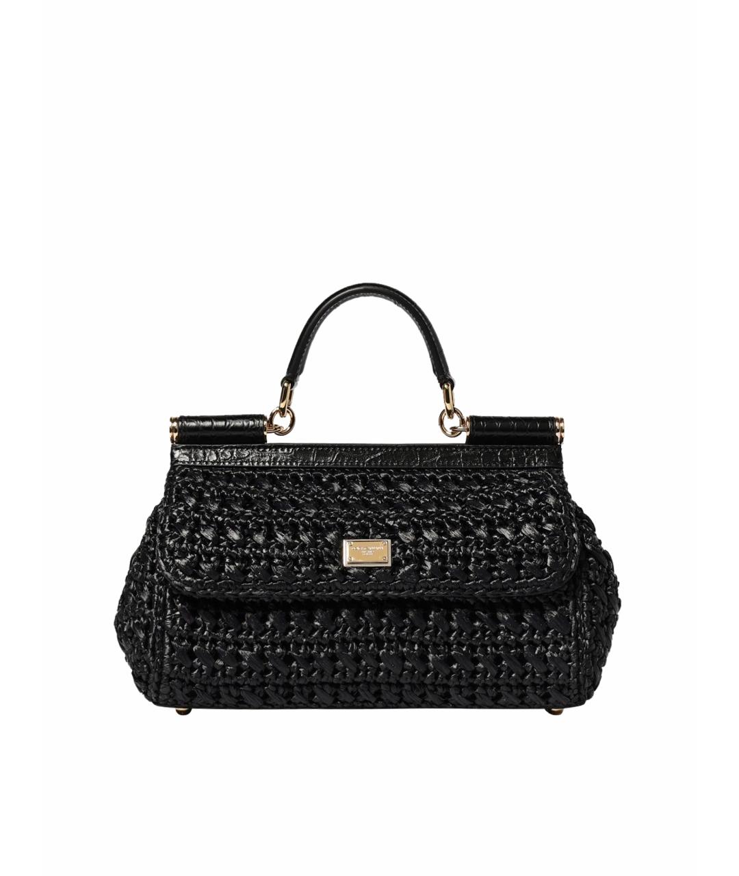 DOLCE&GABBANA Черная сумка с короткими ручками, фото 1