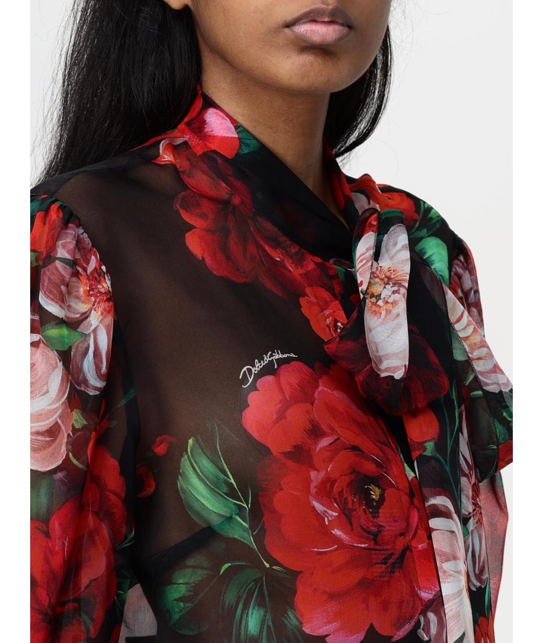 DOLCE&GABBANA Мульти шелковая блузы, фото 6