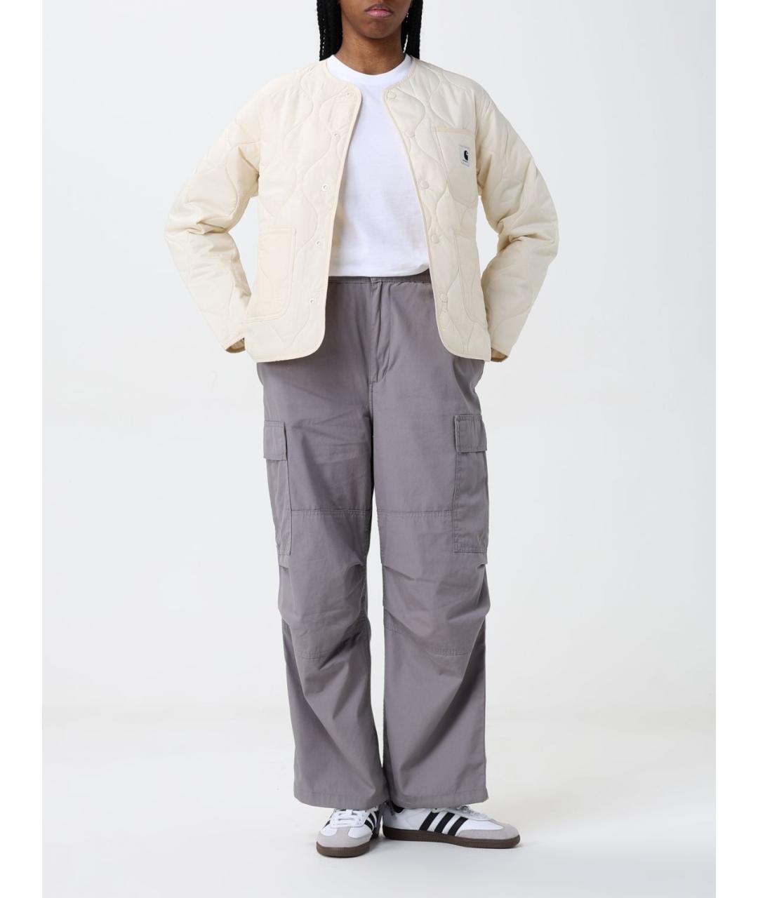 CARHARTT WIP Серые прямые брюки, фото 3