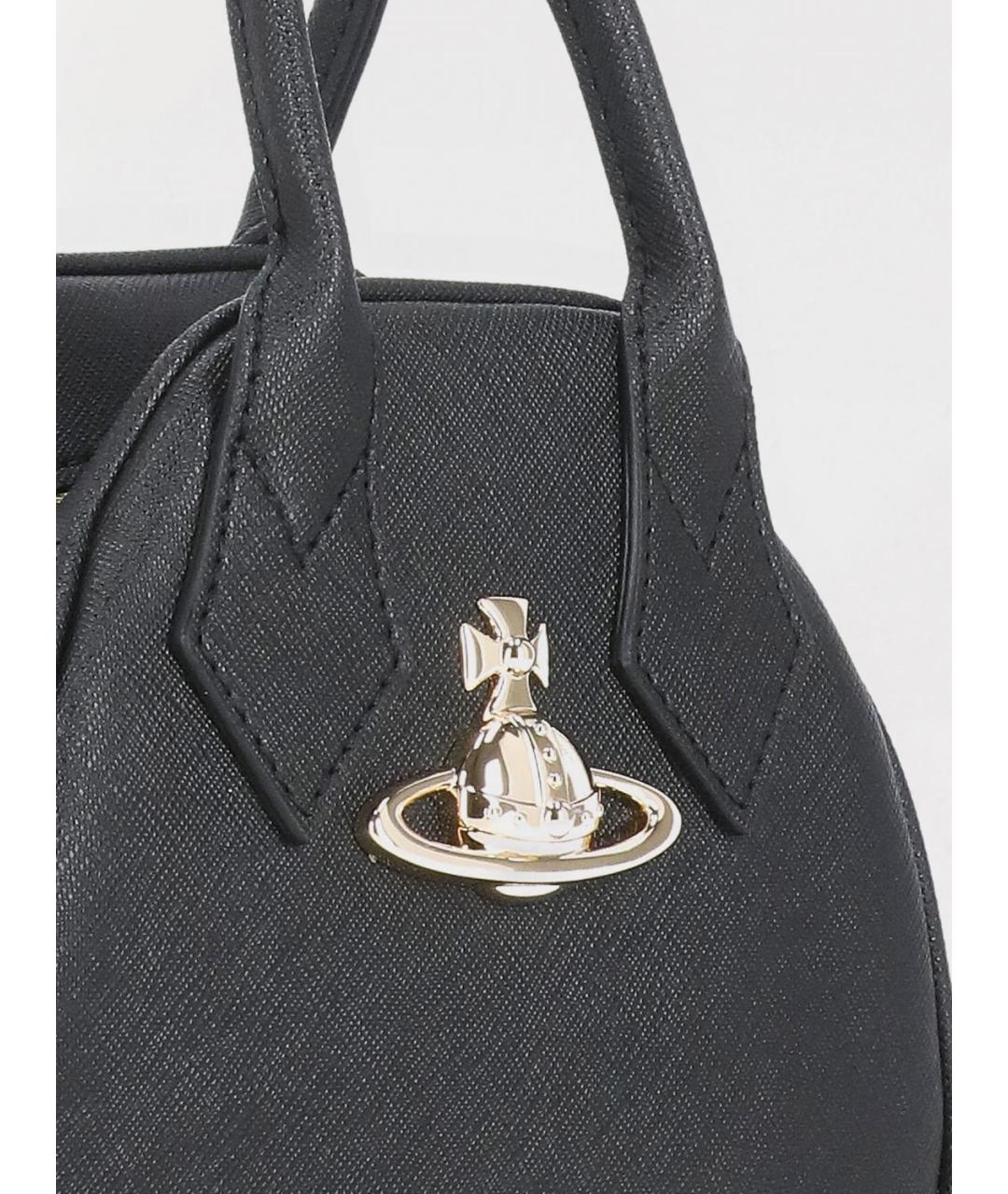 VIVIENNE WESTWOOD Черная сумка с короткими ручками, фото 5