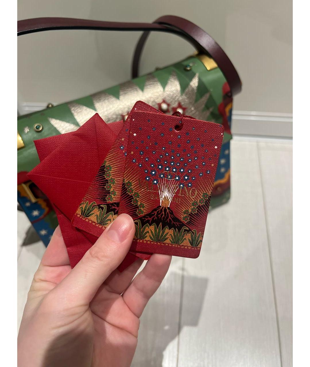 VALENTINO Мульти кожаная сумка тоут, фото 7