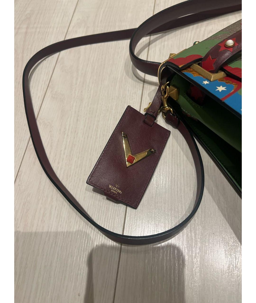 VALENTINO Мульти кожаная сумка тоут, фото 6