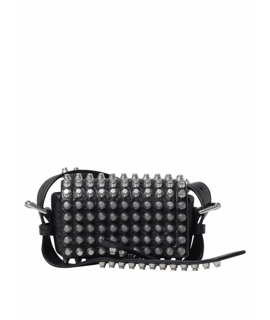 ALEXANDER WANG Черная кожаная сумка через плечо, фото 1