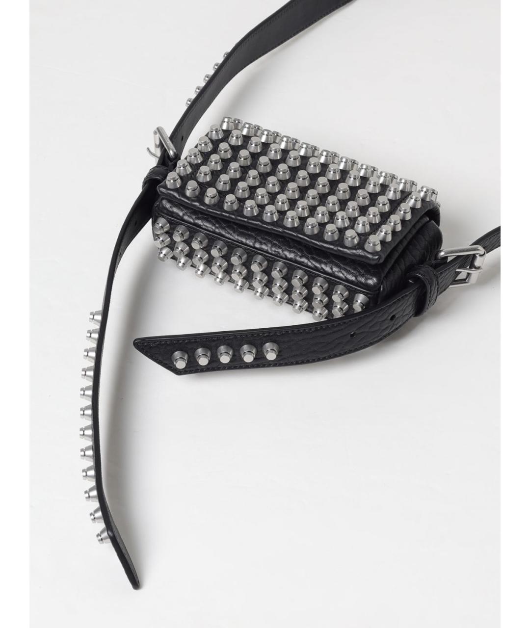ALEXANDER WANG Черная кожаная сумка через плечо, фото 4