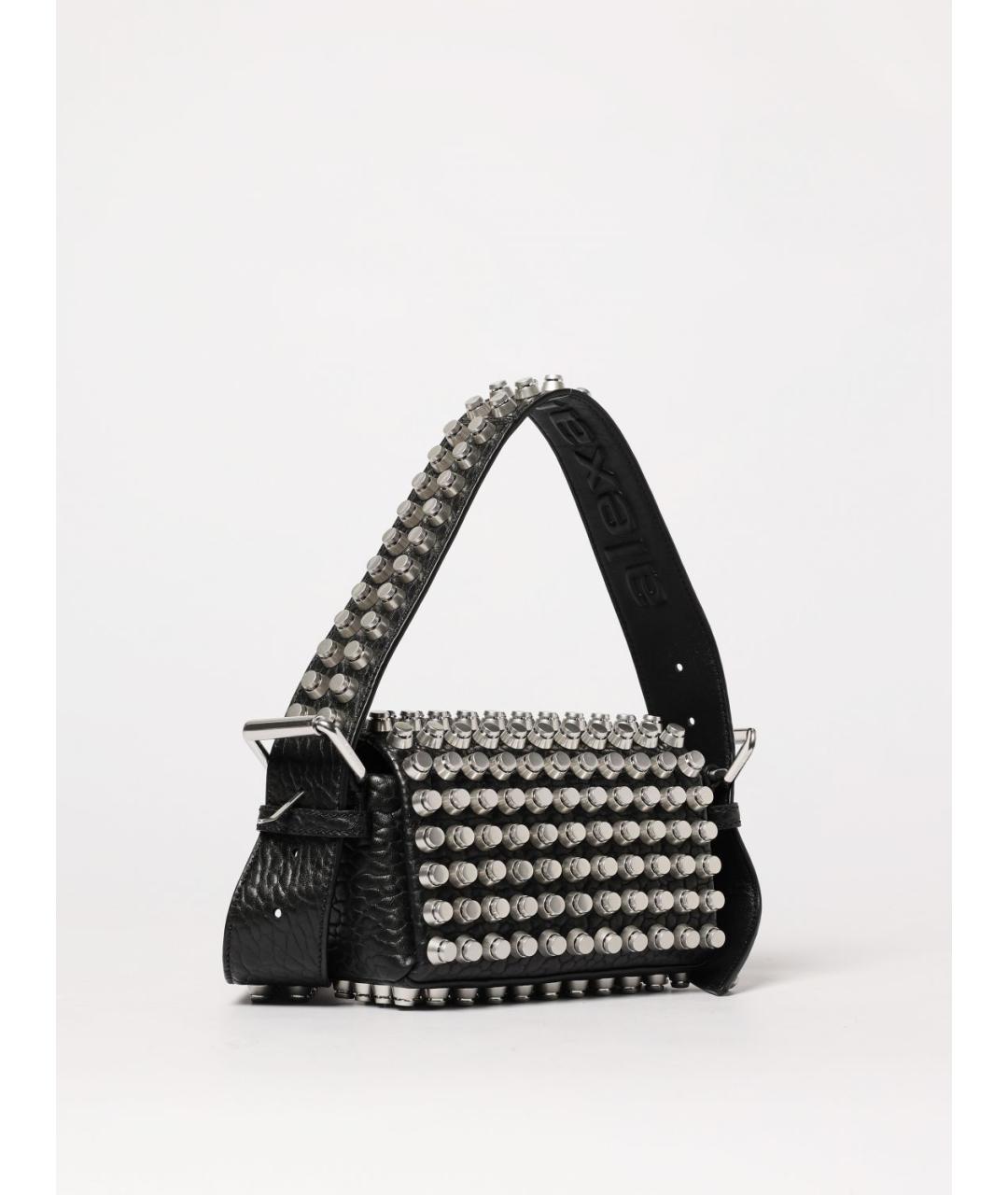 ALEXANDER WANG Черная кожаная сумка через плечо, фото 2