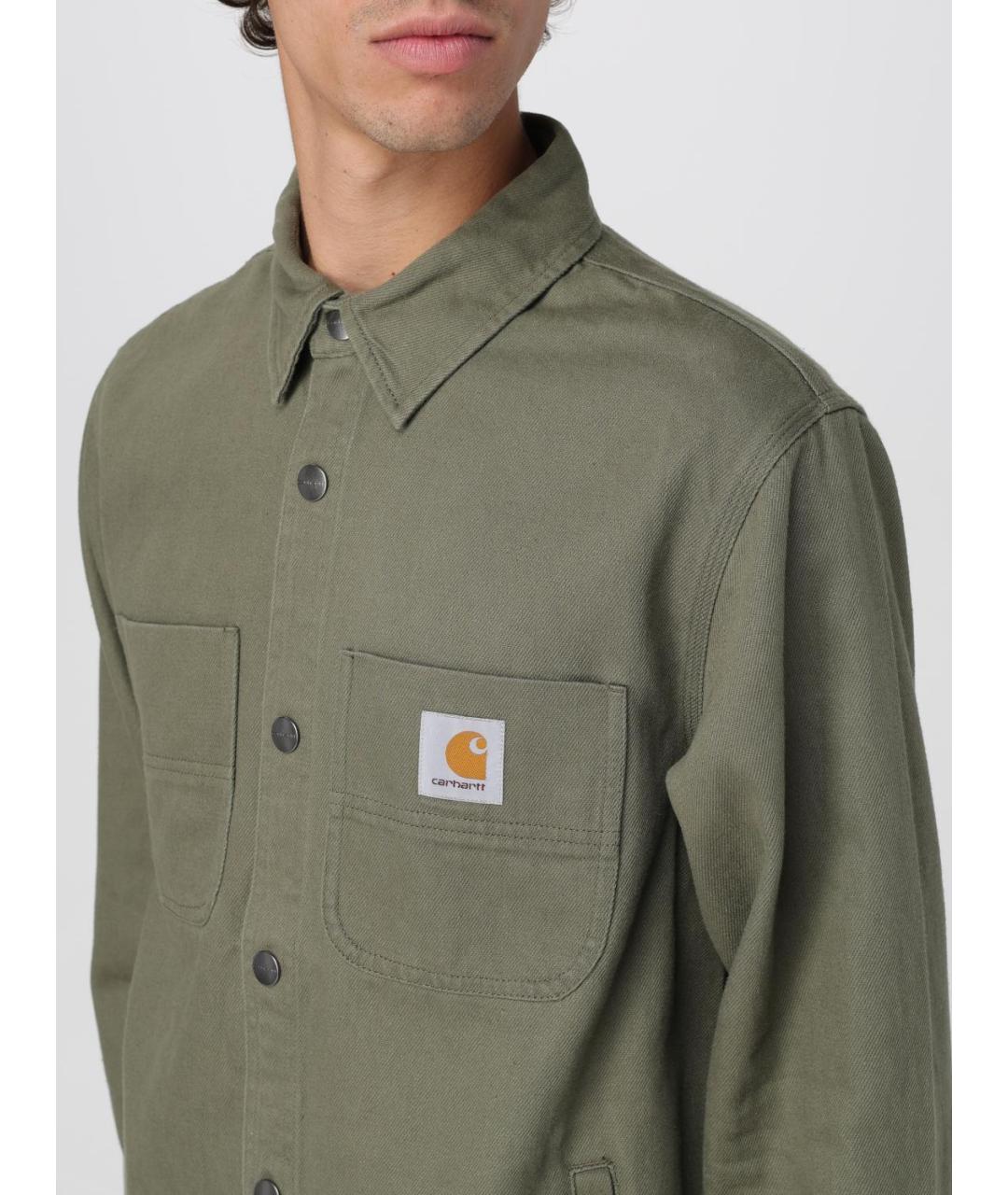 CARHARTT WIP Зеленая кэжуал рубашка, фото 5