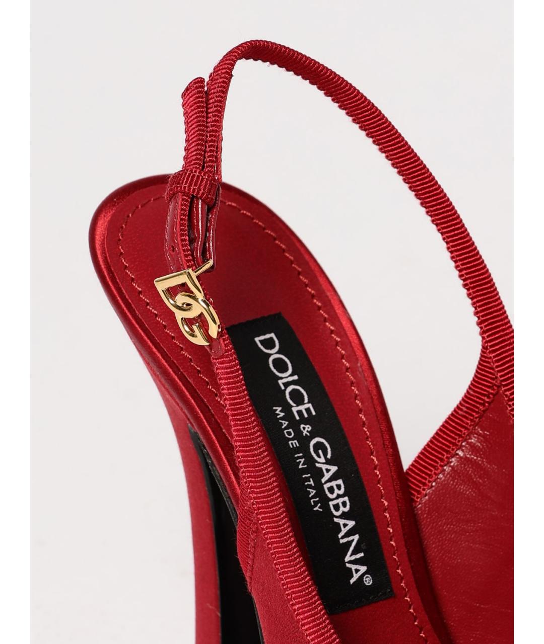 DOLCE&GABBANA Красные туфли, фото 4