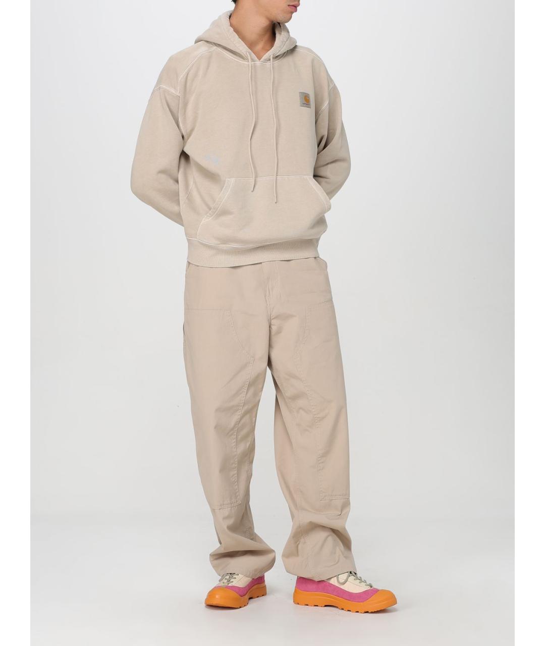 CARHARTT WIP Бежевые повседневные брюки, фото 3