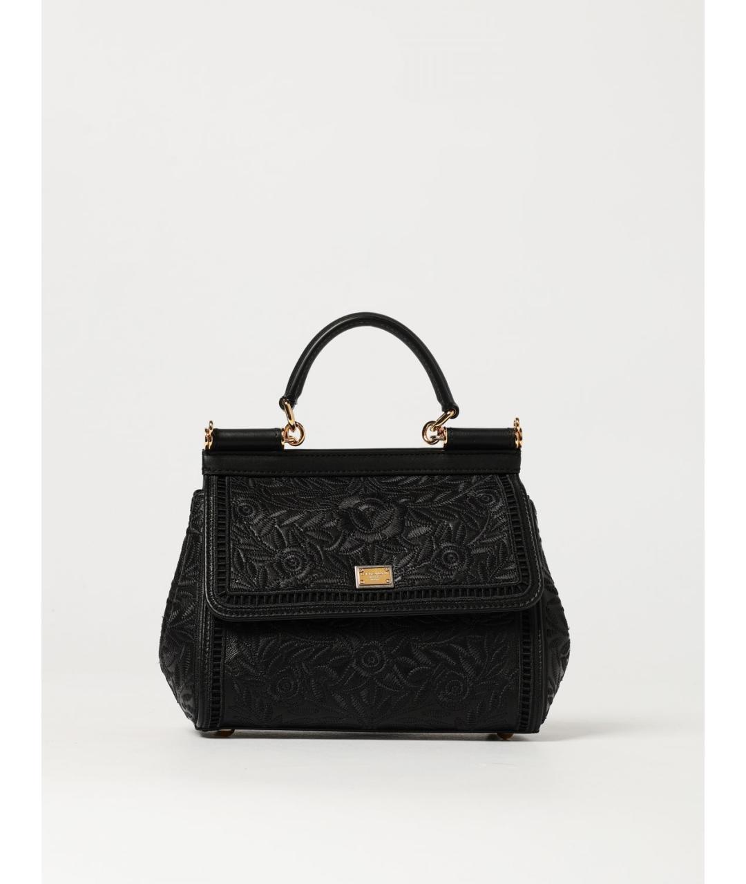 DOLCE&GABBANA Черная сумка с короткими ручками, фото 6