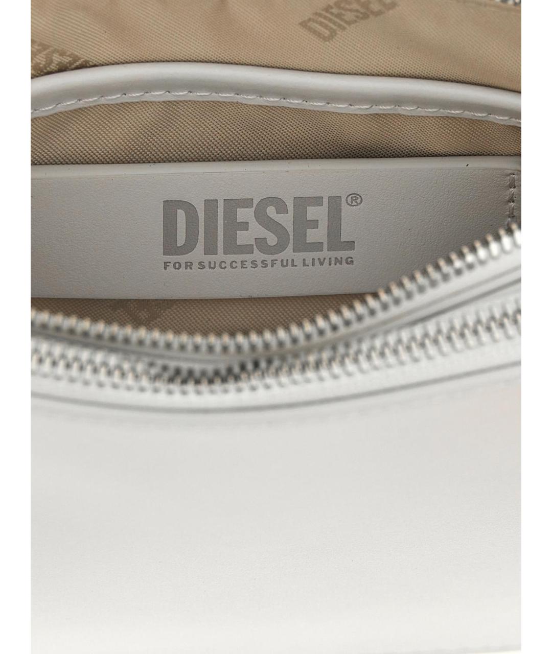 DIESEL Белая сумка через плечо, фото 4