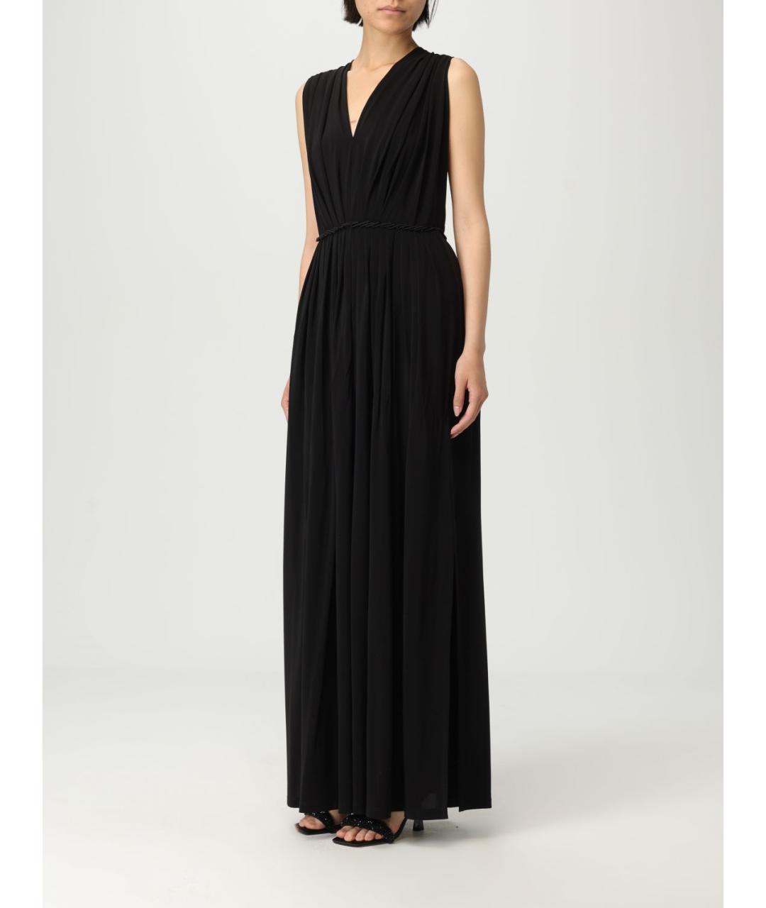 MAX MARA Черное вискозное платье, фото 4