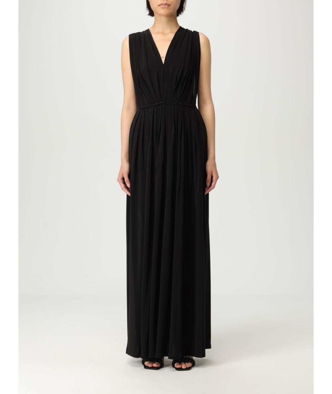 MAX MARA Черное вискозное платье, фото 2