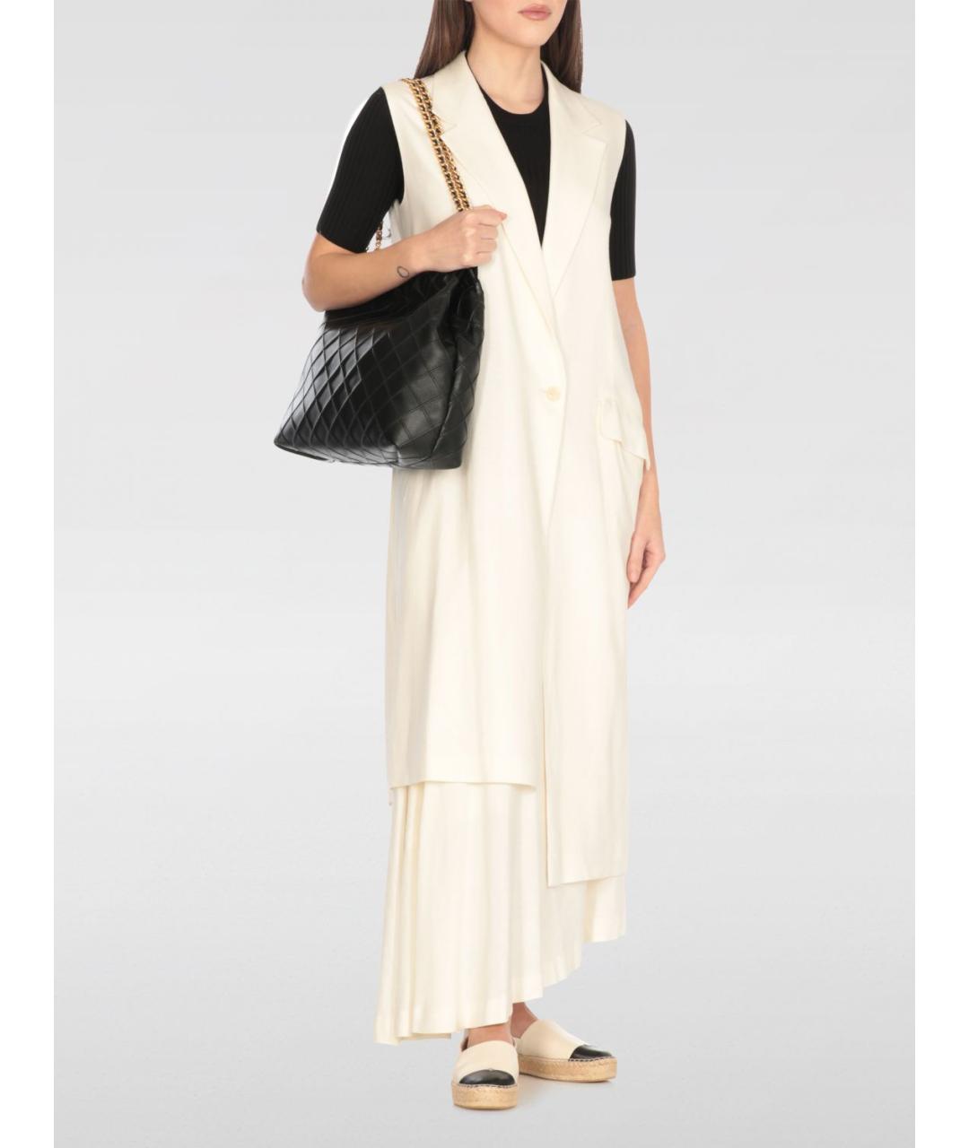 TORY BURCH Черная кожаная сумка тоут, фото 2