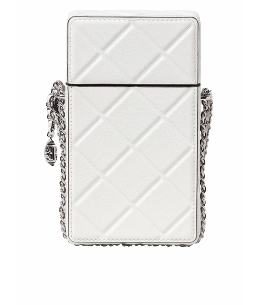 TORY BURCH Белая кожаная сумка с короткими ручками, фото 1