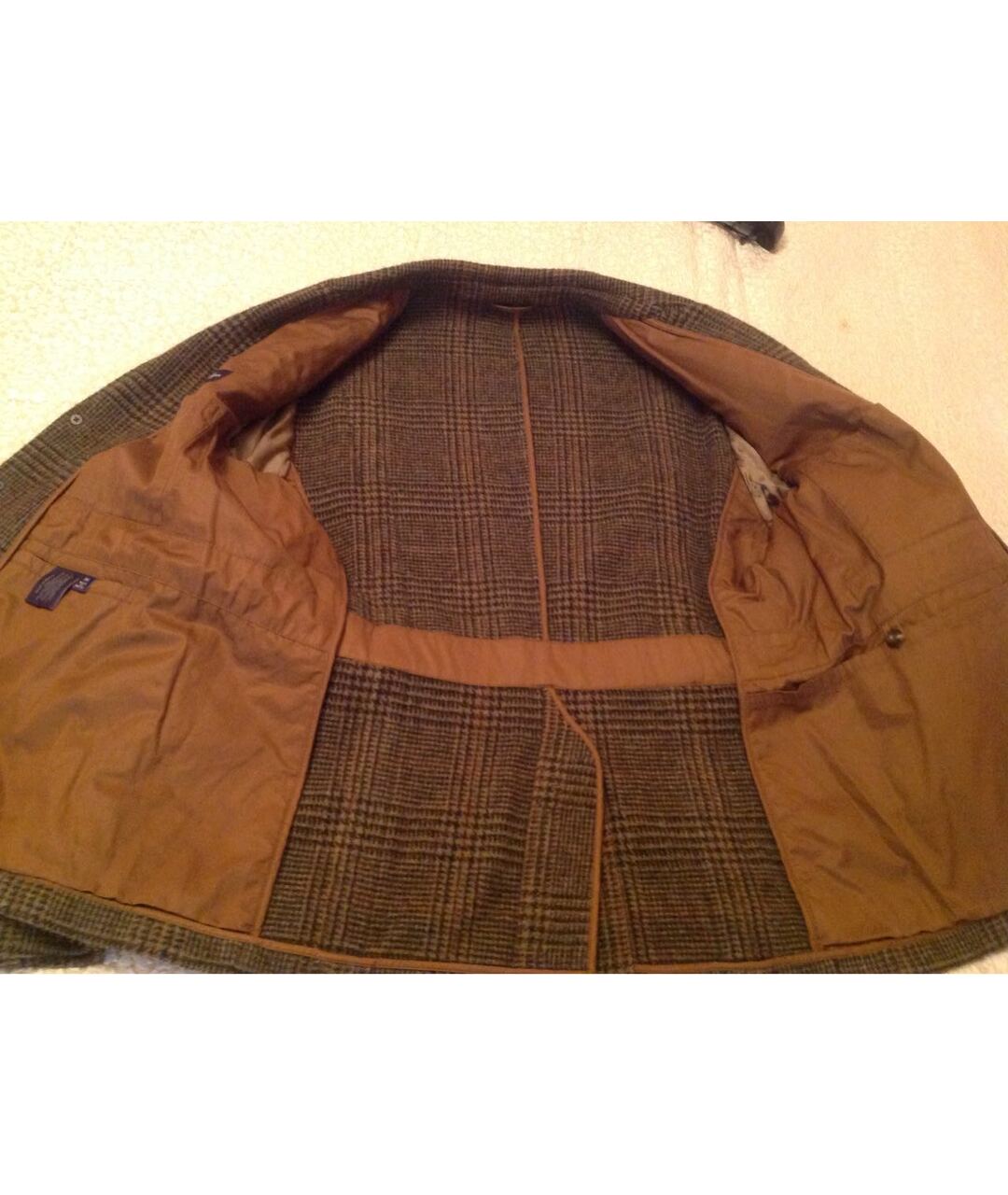 RALPH LAUREN Коричневый шерстяной пиджак, фото 3