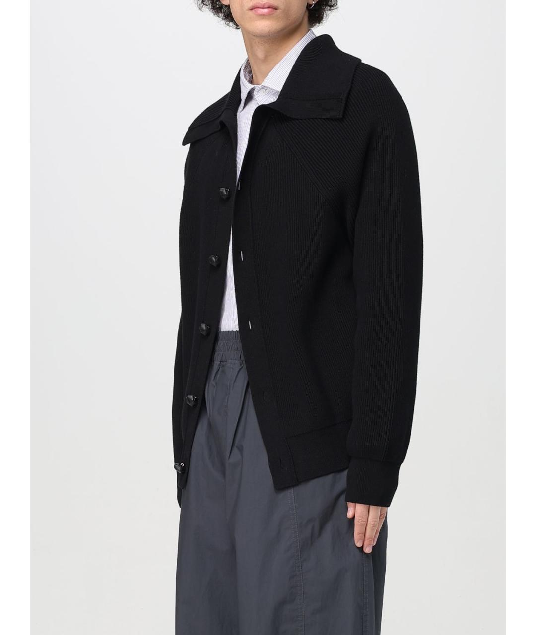 BOTTEGA VENETA Черный хлопковый кардиган, фото 4