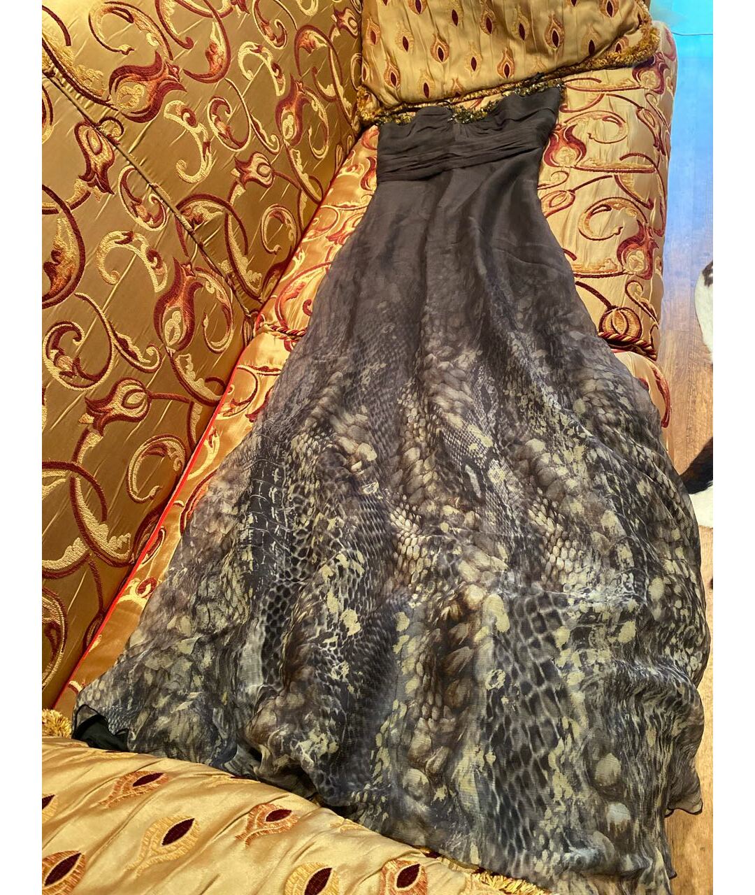 PHILIPP PLEIN Мульти шелковое вечернее платье, фото 8