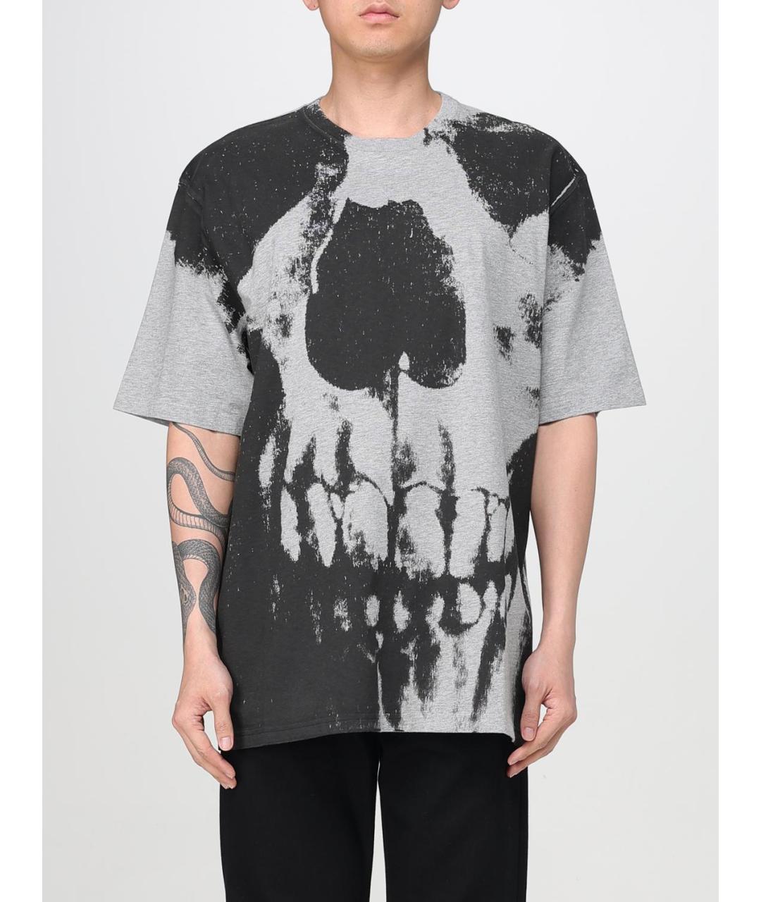 ALEXANDER MCQUEEN Серая футболка, фото 2