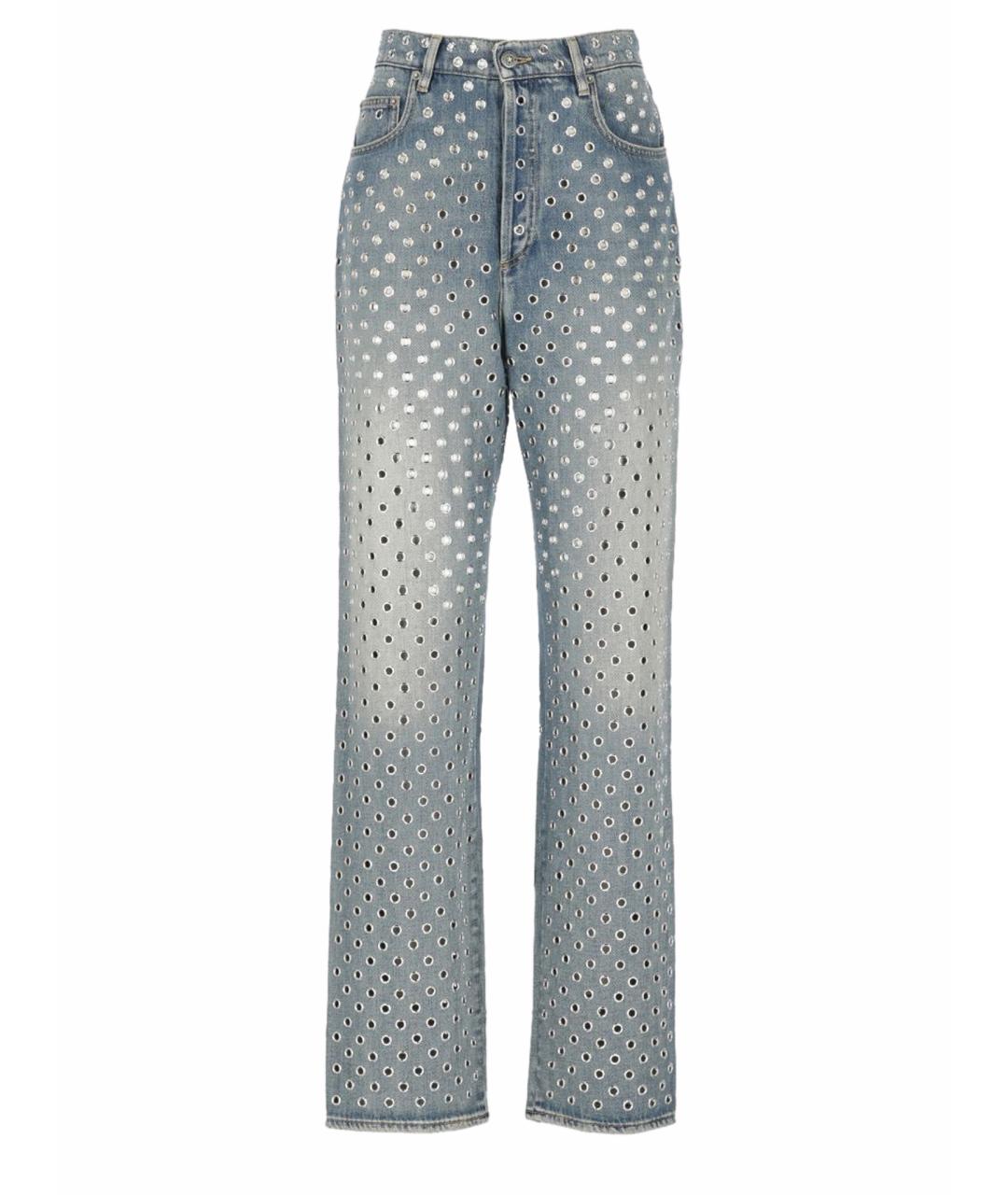 GOLDEN GOOSE DELUXE BRAND Синие прямые джинсы, фото 1