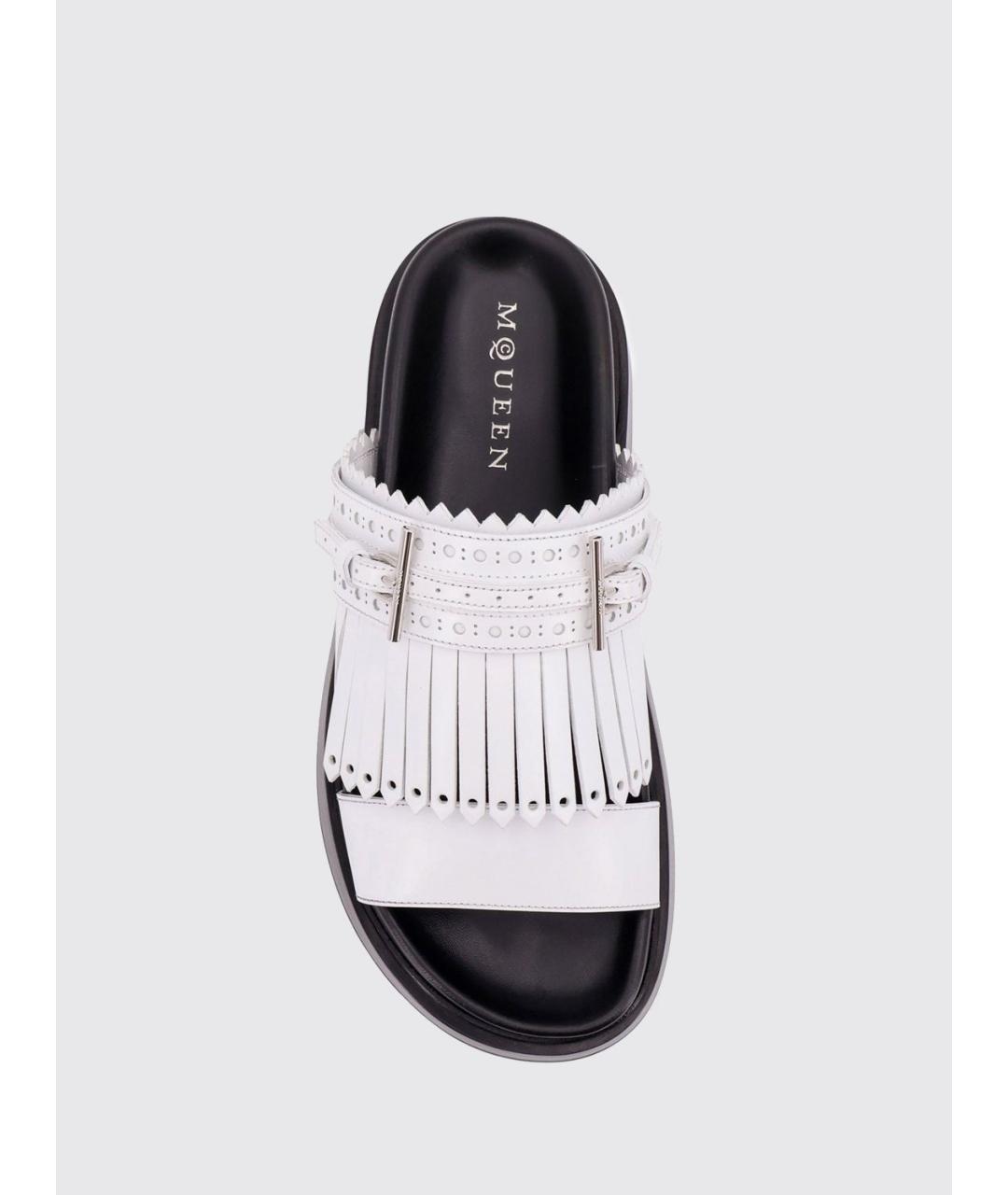 ALEXANDER MCQUEEN Белые босоножки, фото 4