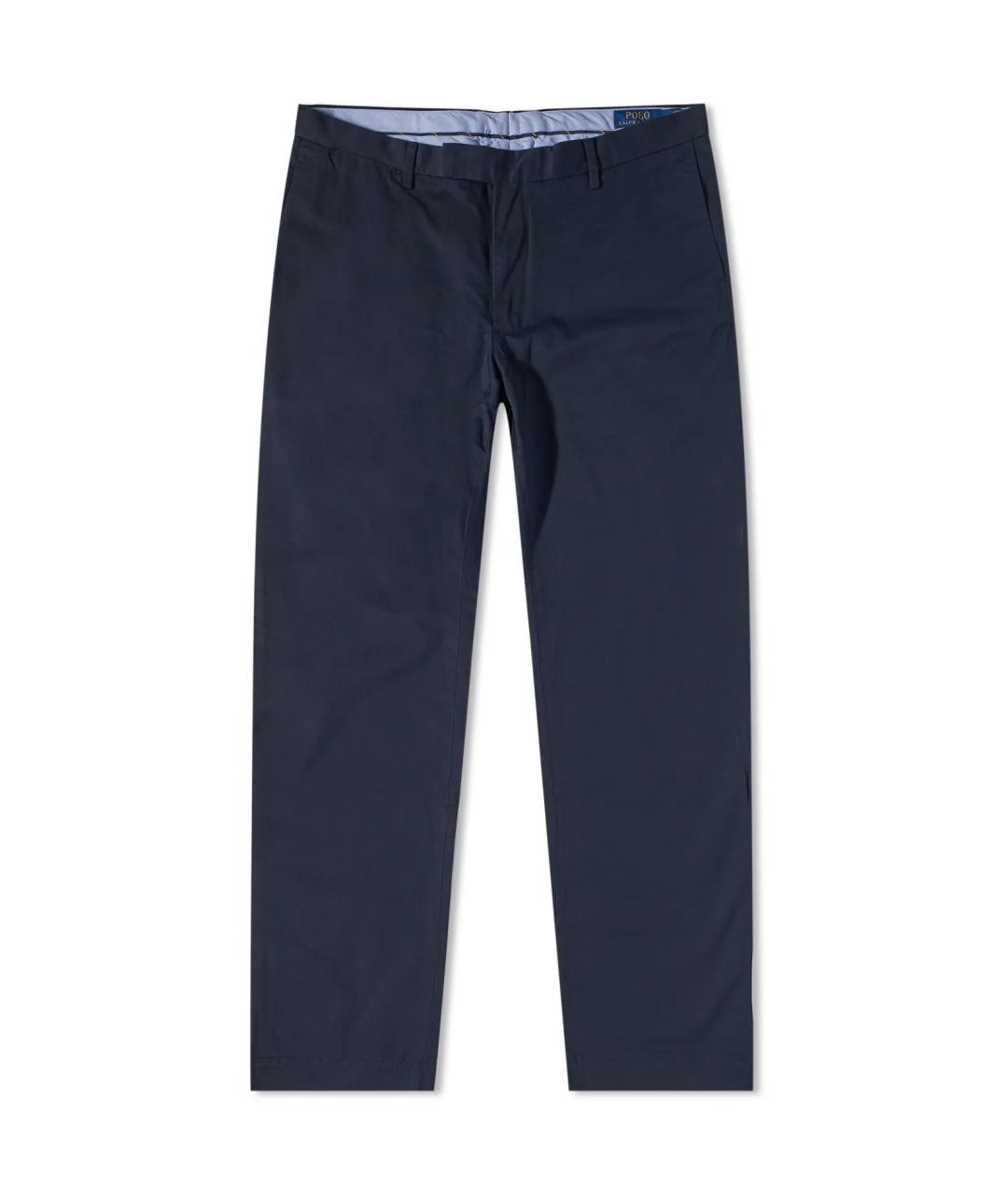POLO RALPH LAUREN Темно-синие хлопковые повседневные брюки, фото 1