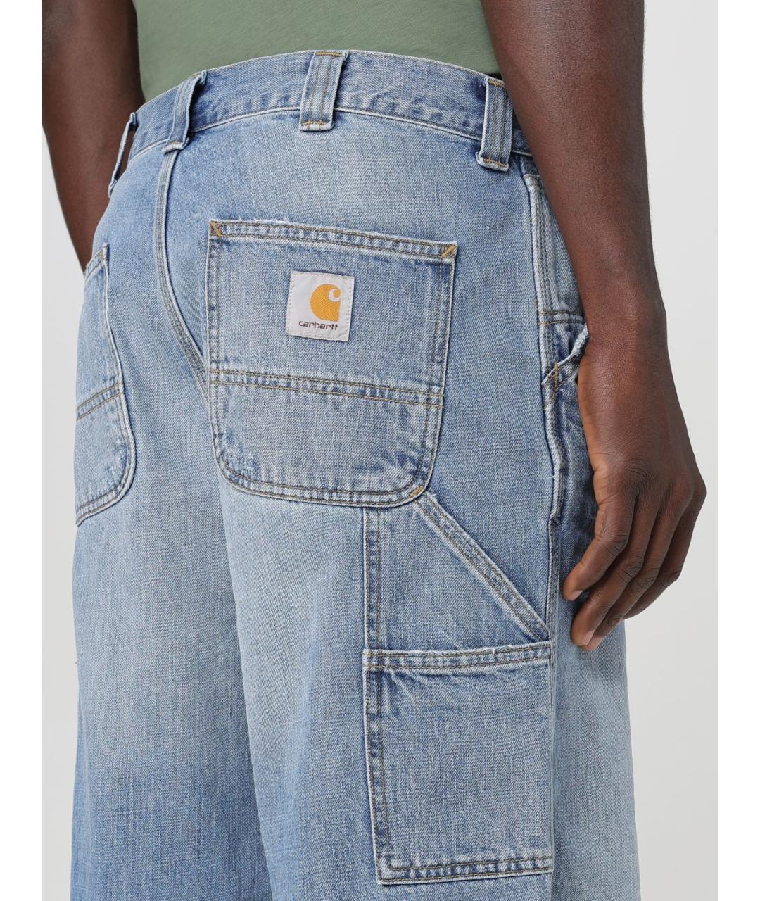 CARHARTT WIP Голубые прямые джинсы, фото 5